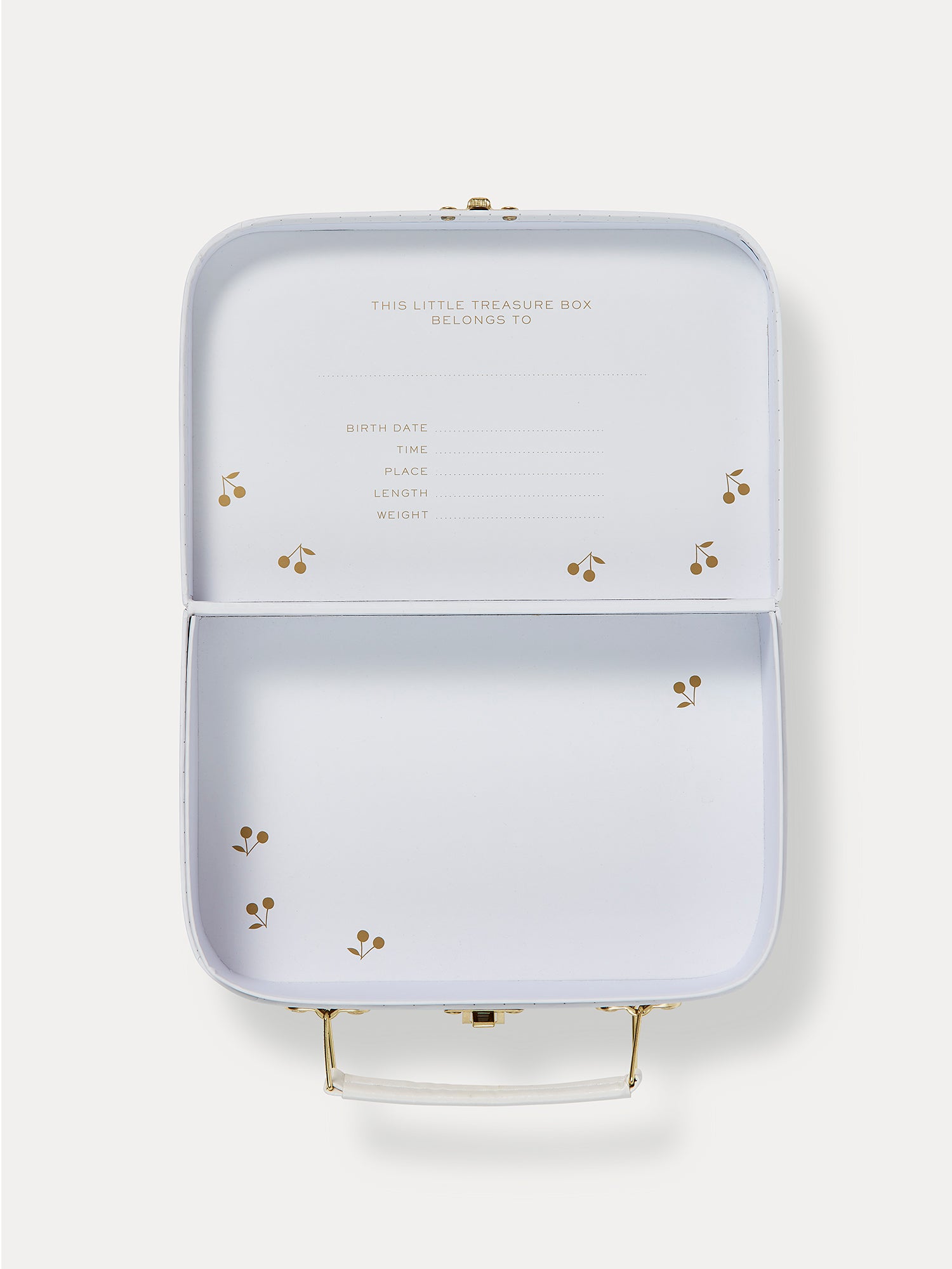 ボンポワン Bonpoint スーツケース ゴールド ポーチ ケースオフホワイト Skincare suitcase - 