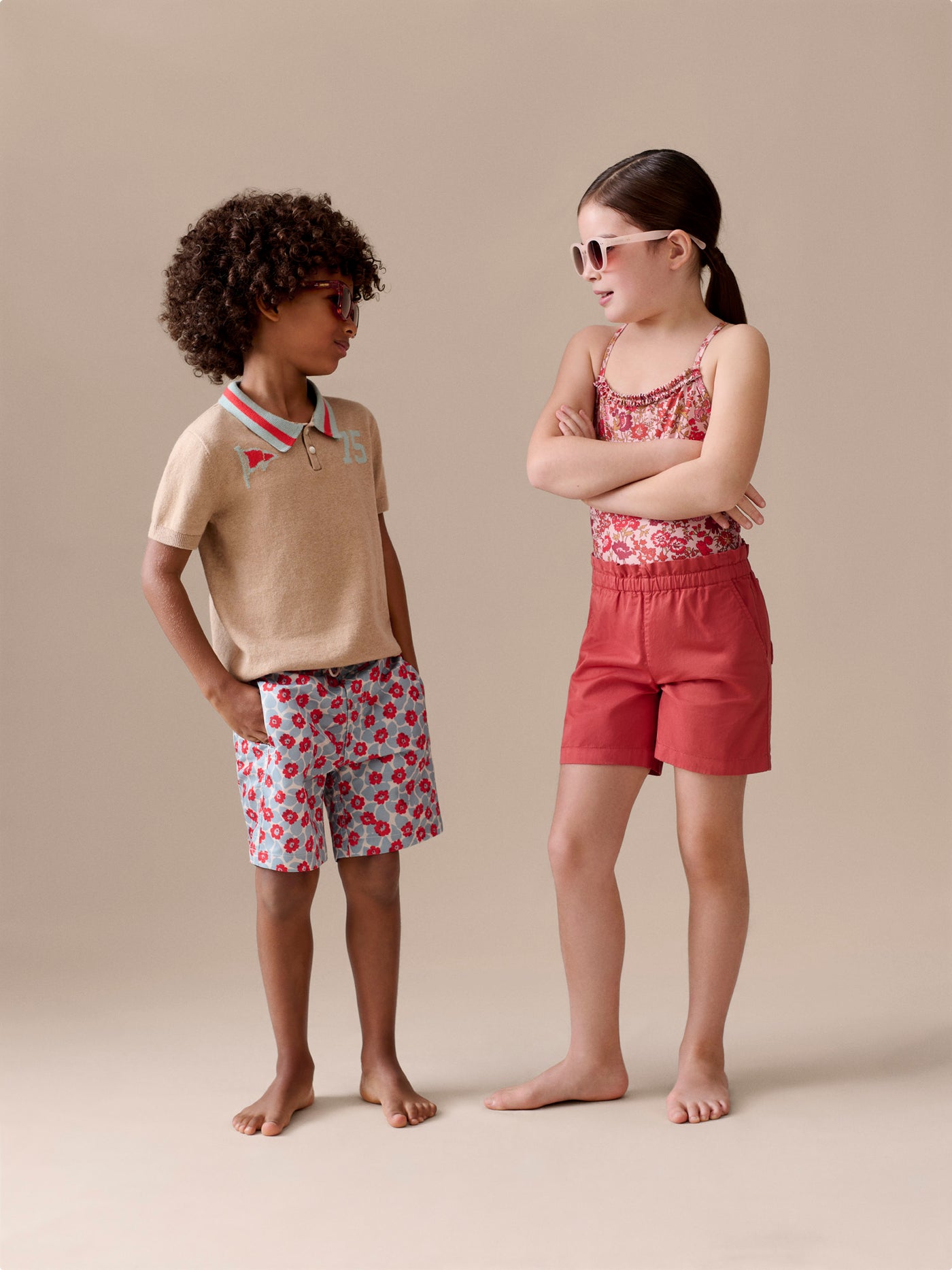 Leslie shorts in grenadine organic cotton