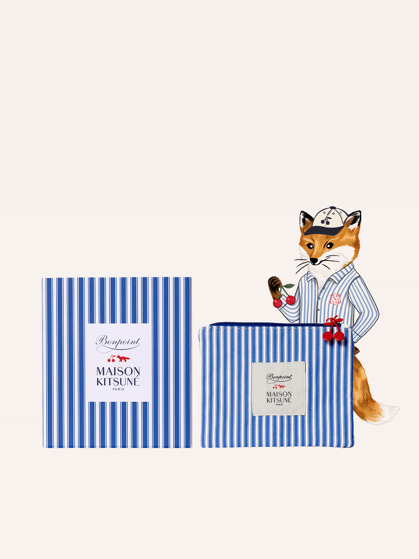 Bonpoint x Maison Kitsuné – Duo-Geschenkset: Nährende Körpercreme & Feuchtigkeitsspendende Gesichtscreme