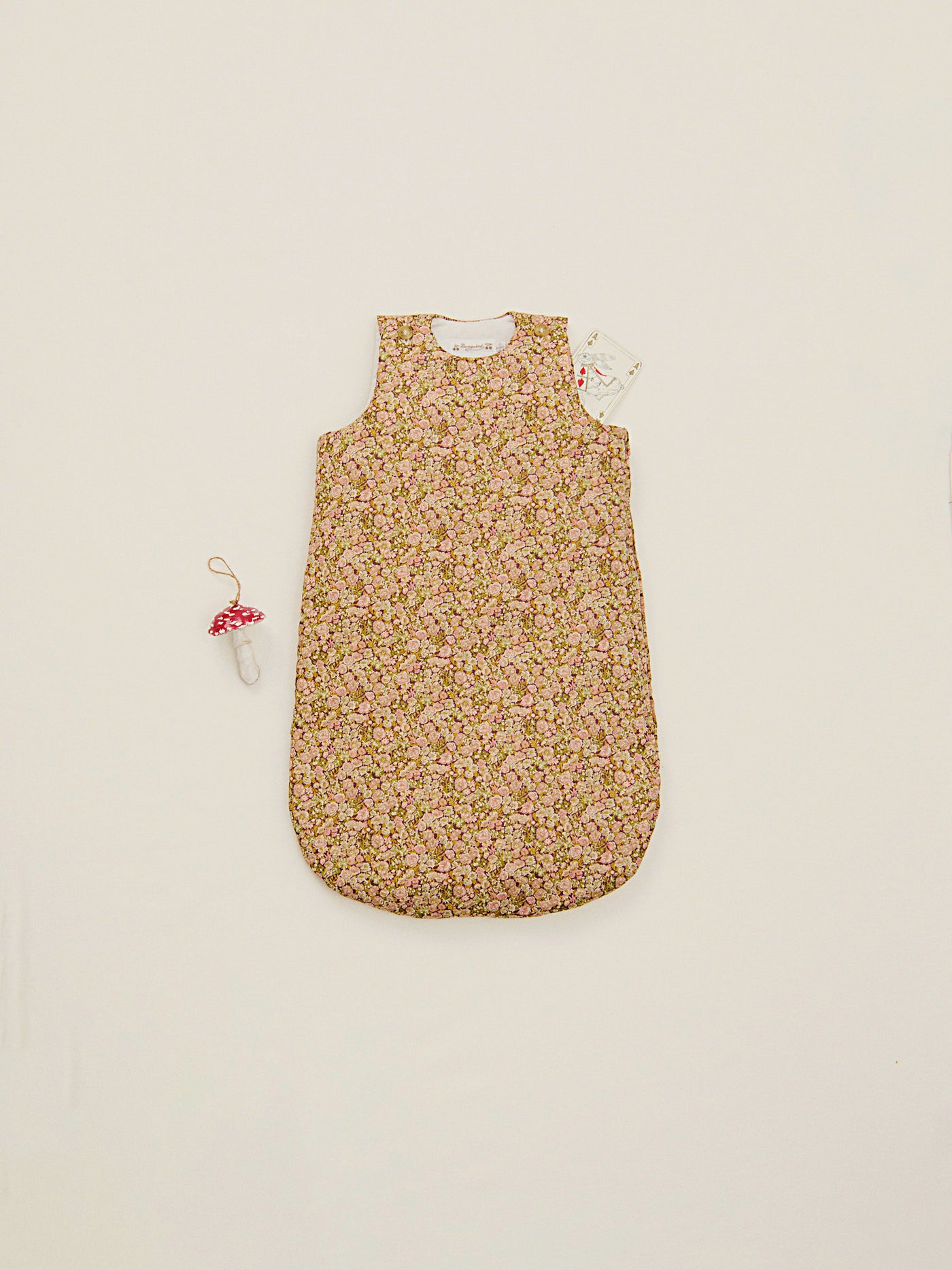 Joujou sleeping bag with zip in Liberty fabric in organic cotton