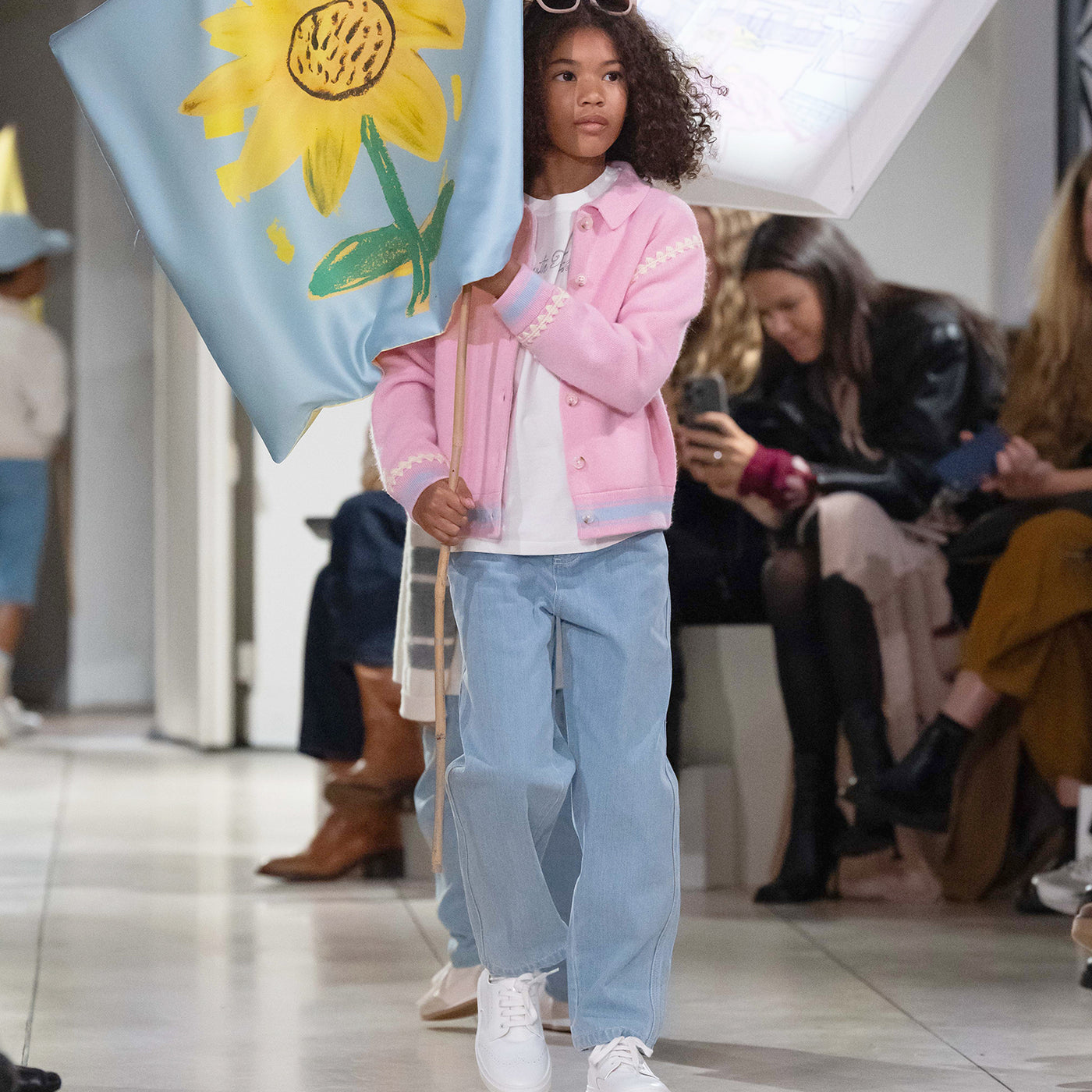 Look Fille Bonpoint x Guest in Residence - Veste en cachemire