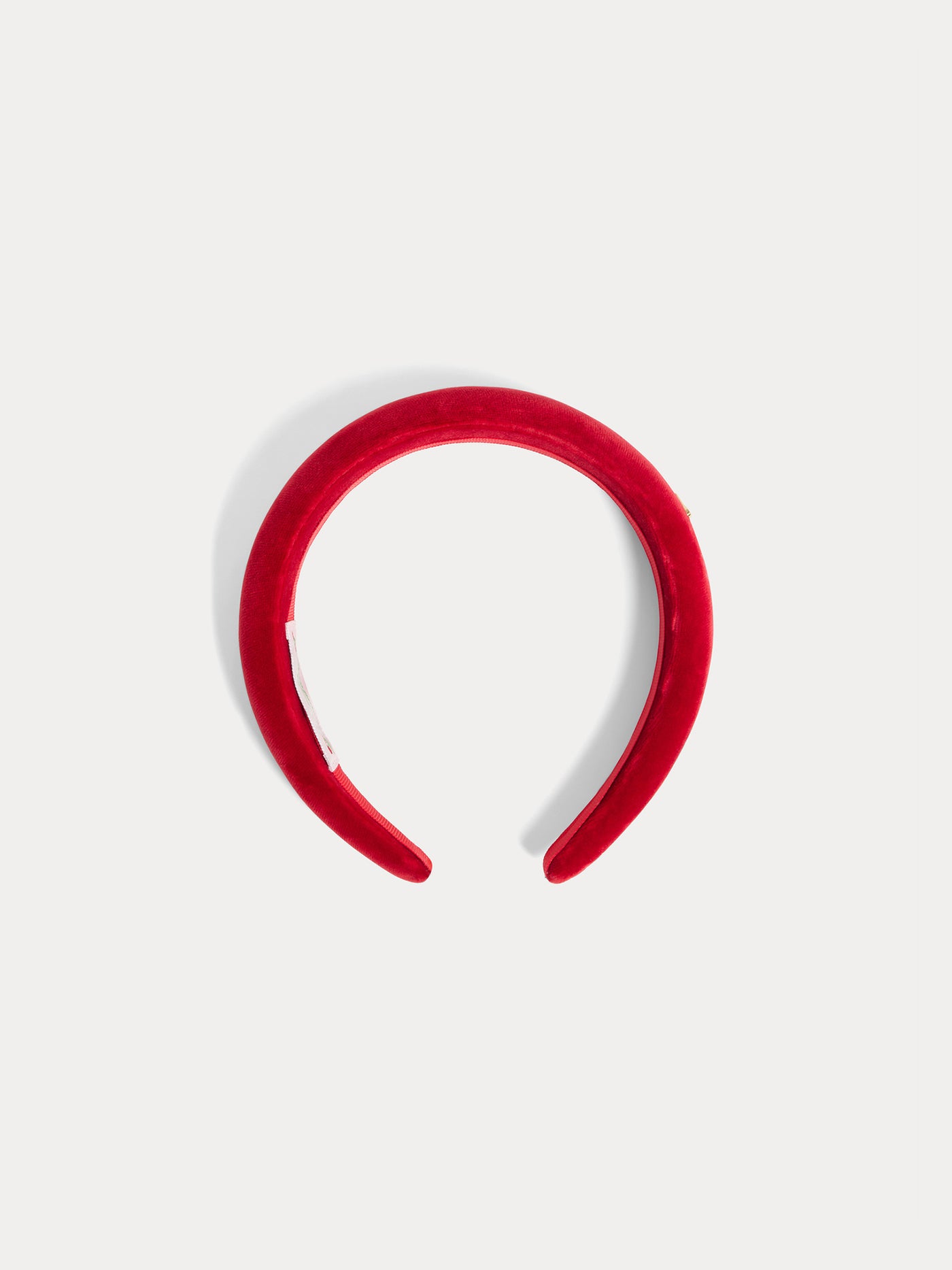 Fascia per capelli in velluto rosso Tamye