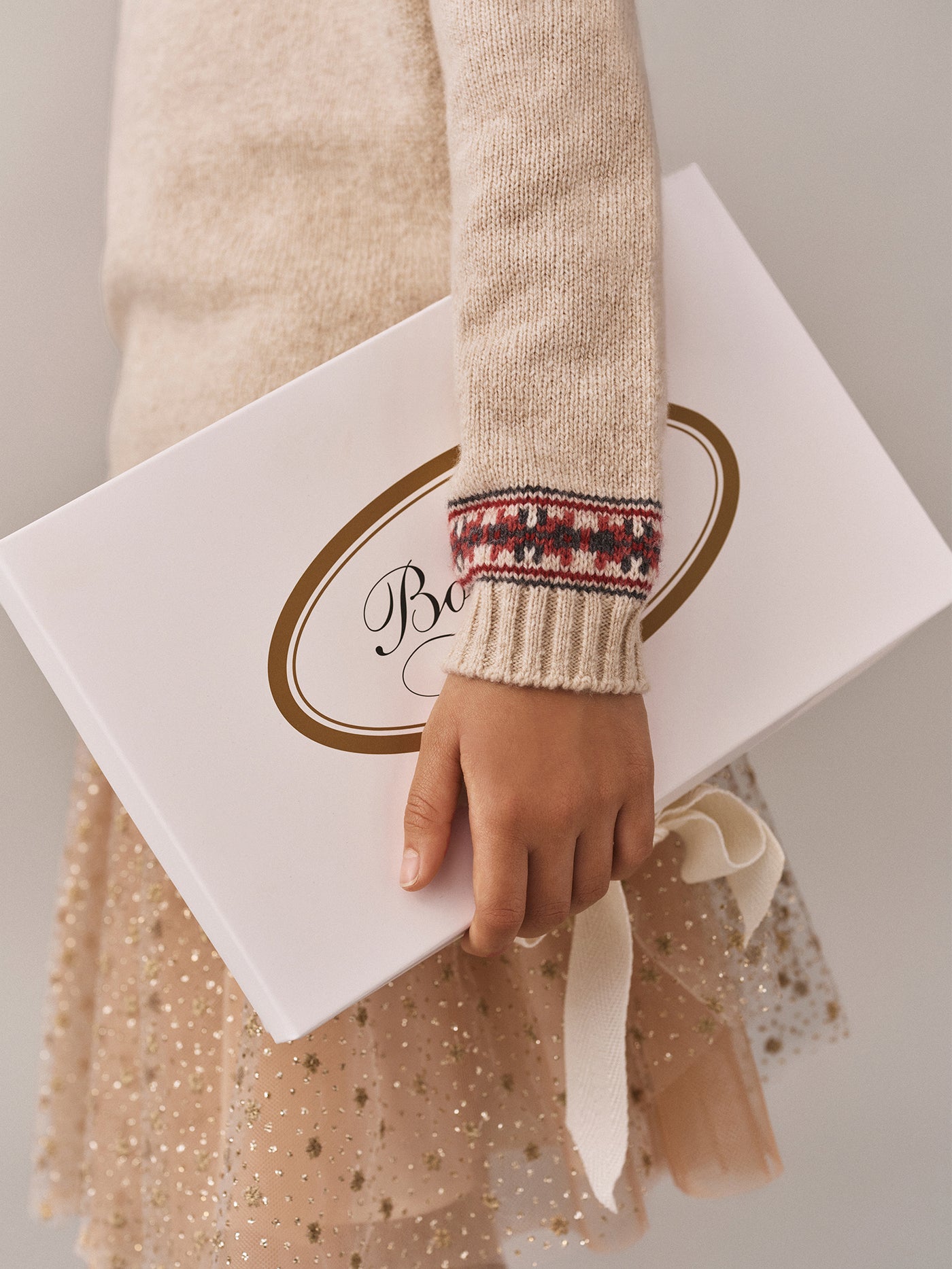 Maglione jacquard con maniche raglan e strass Jamon