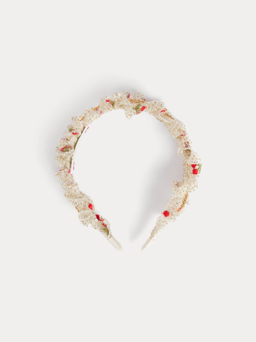 Haarreif Marzia aus Tüll mit Pailletten-Stickerei