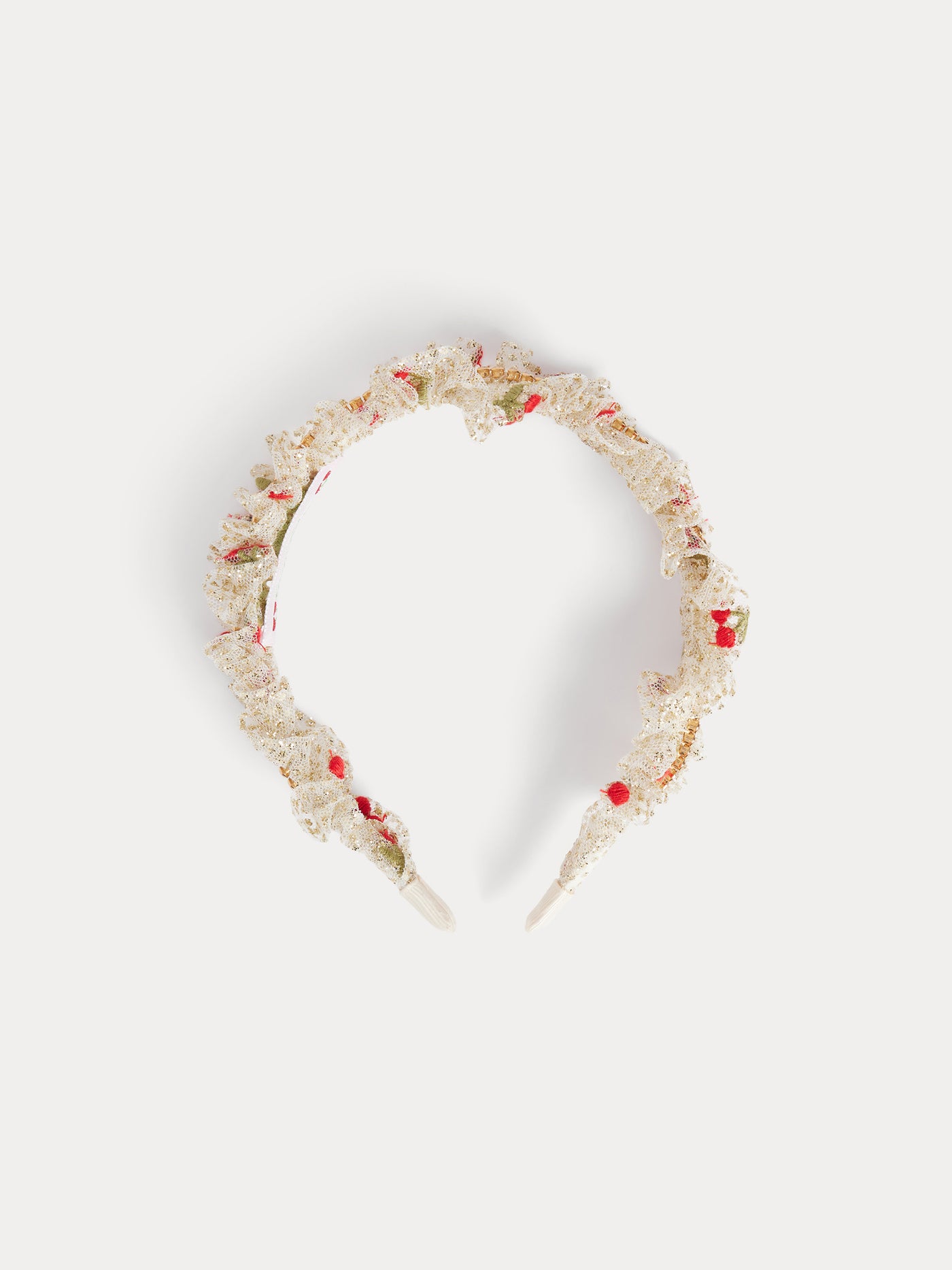 Serre-tête Marzia en tulle brodé de sequins