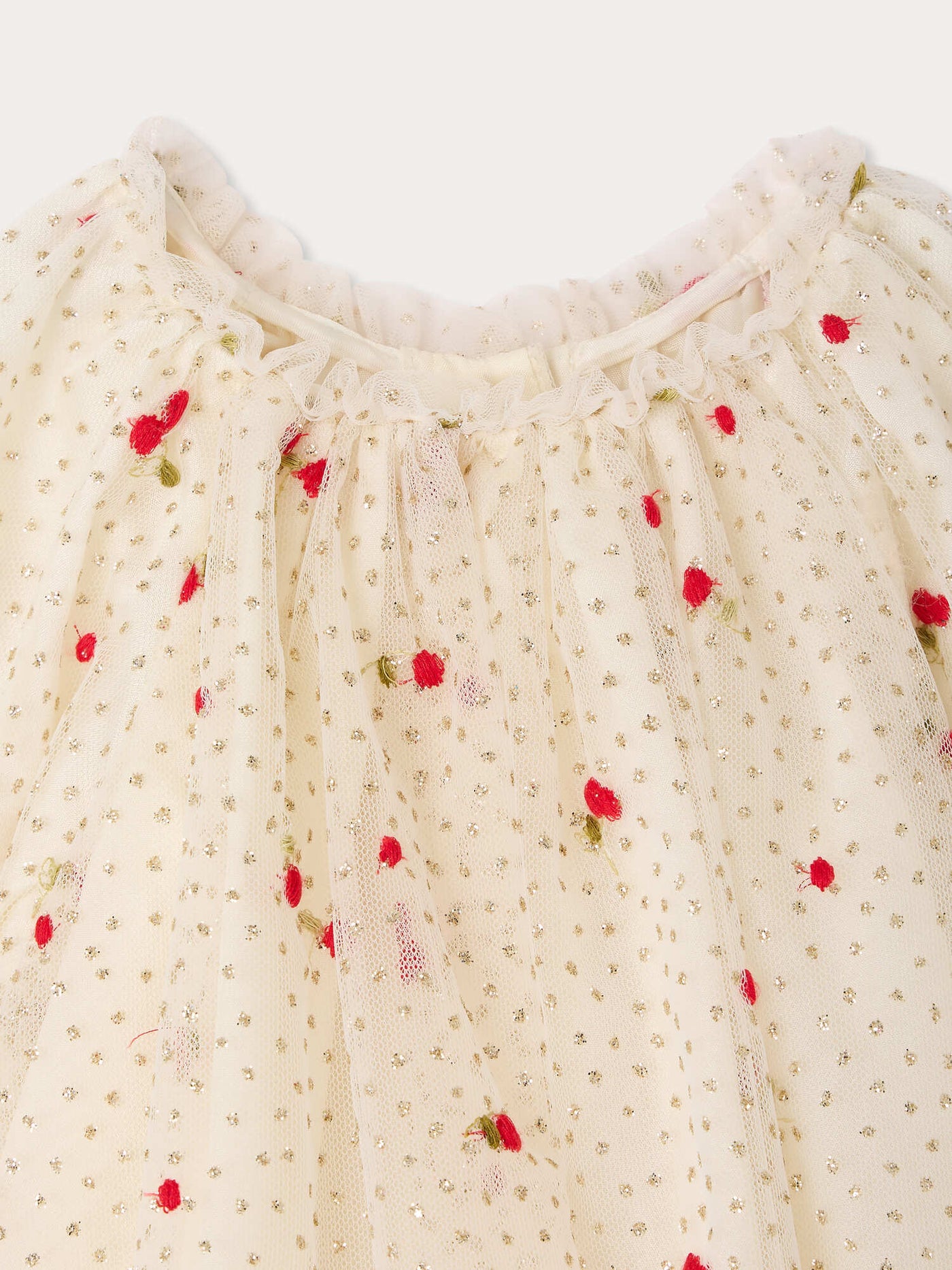 Robe bébé Destiny en tulle brodé pailleté