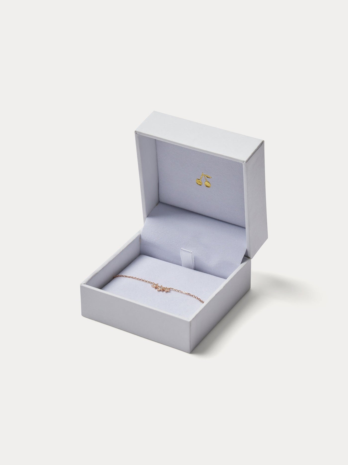 Collier enfant trois étoiles or rose