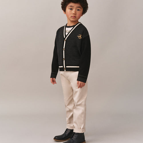 Julian Embroidered V-Neck Cardigan