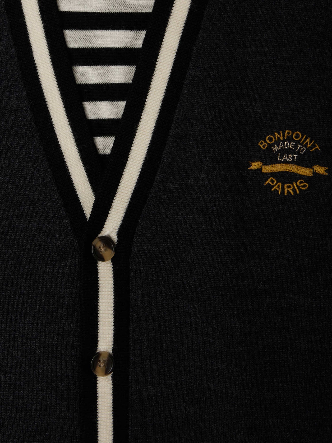 Cardigan con scollo a V ricamato Julian