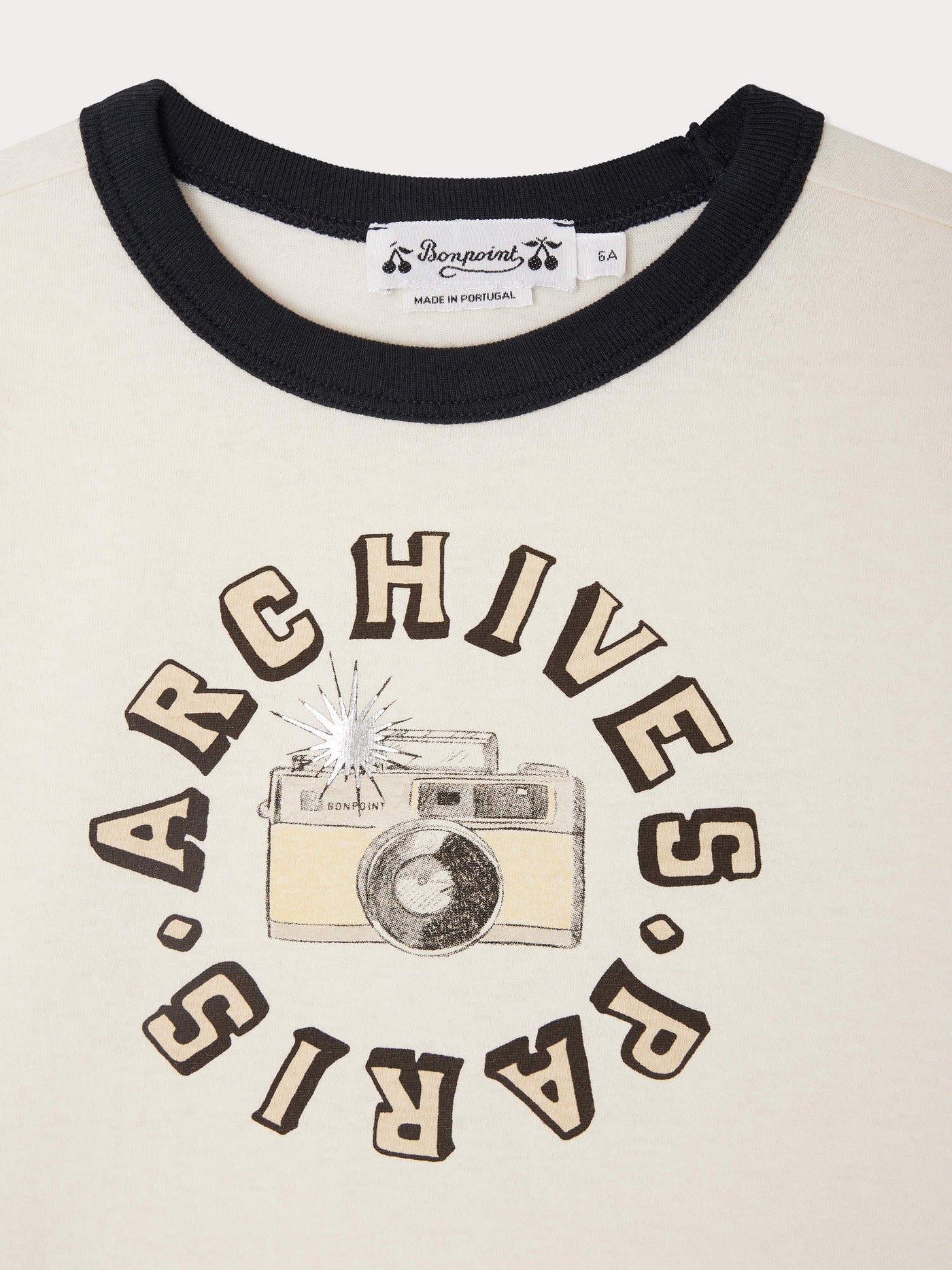 T-shirt Akiva avec imprimé Paris Archives en coton biologique