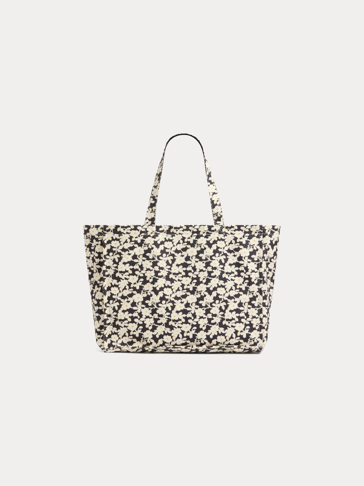 Sac cabas Emiko en tissu Liberty noir