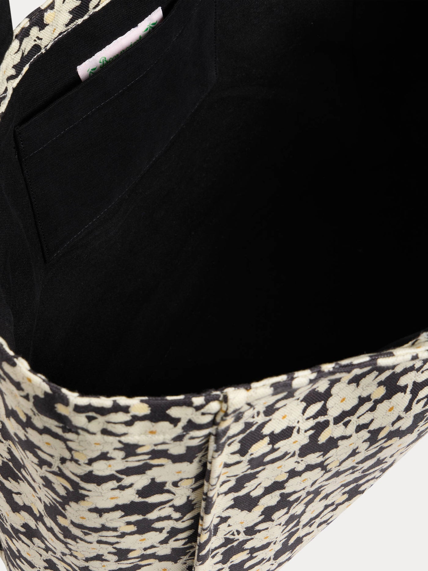 Sac cabas Emiko en tissu Liberty noir