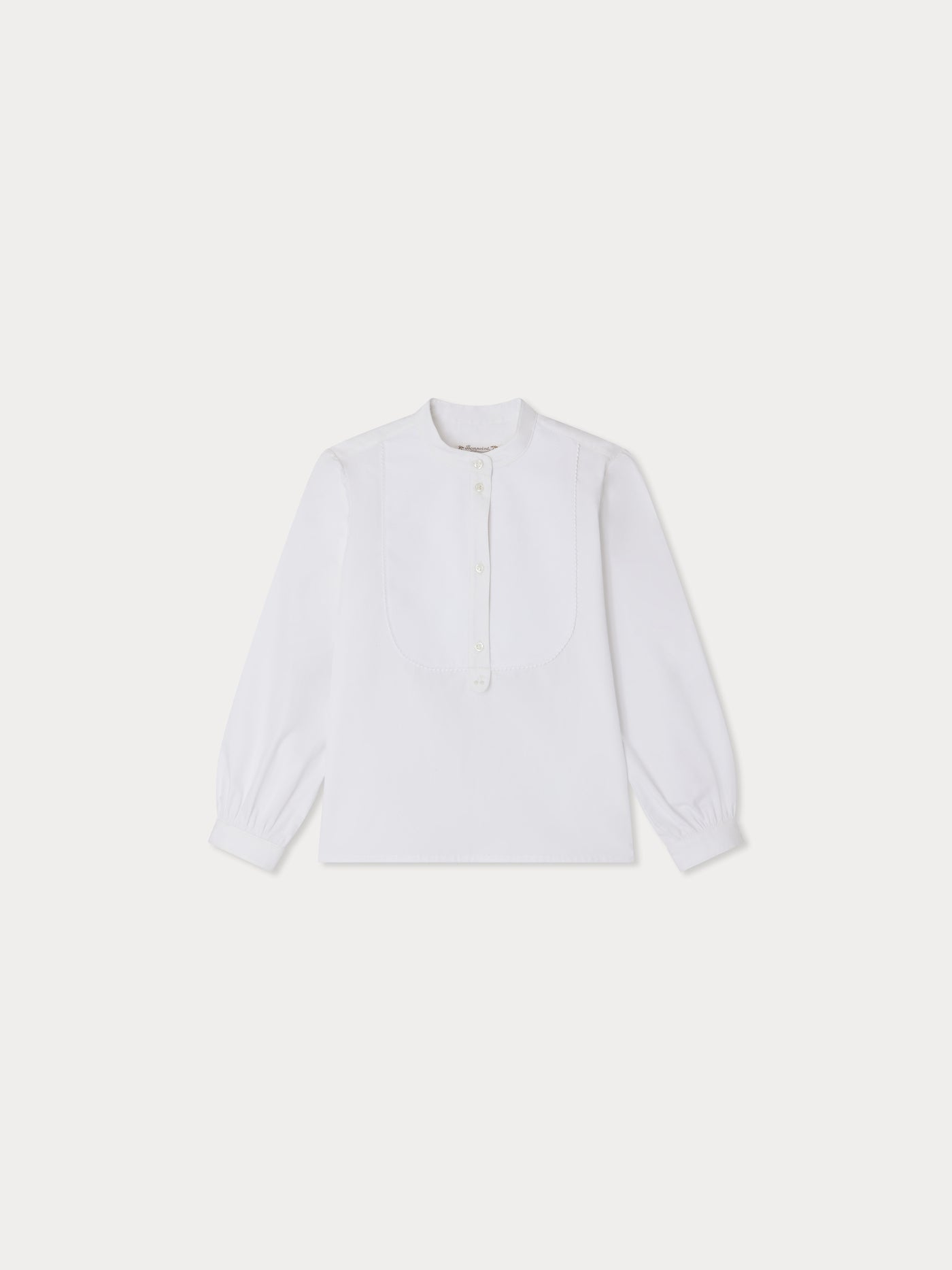 Blouse Ebora avec plastron nid d'abeille