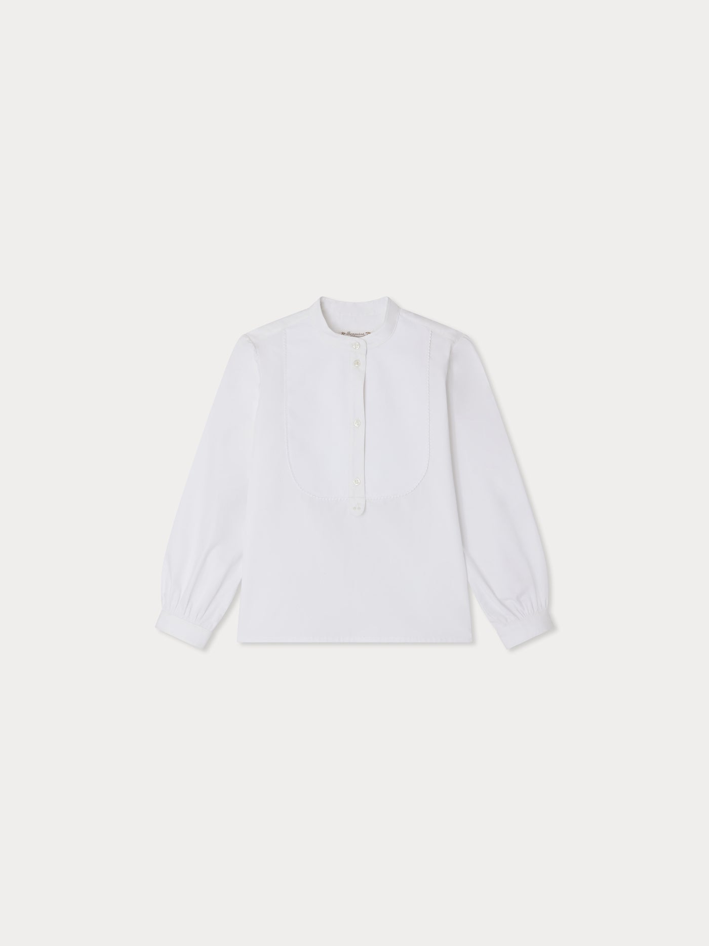 Blouse Ebora avec plastron nid d'abeille