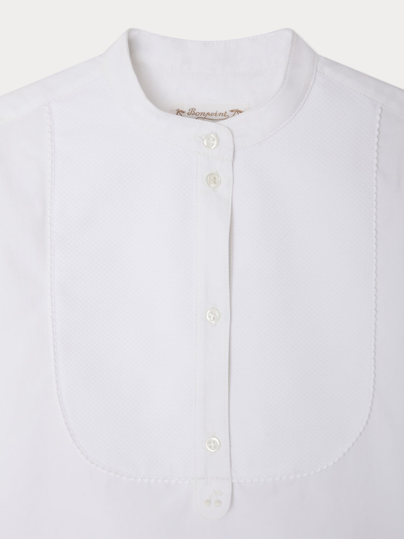 Blouse Ebora avec plastron nid d'abeille