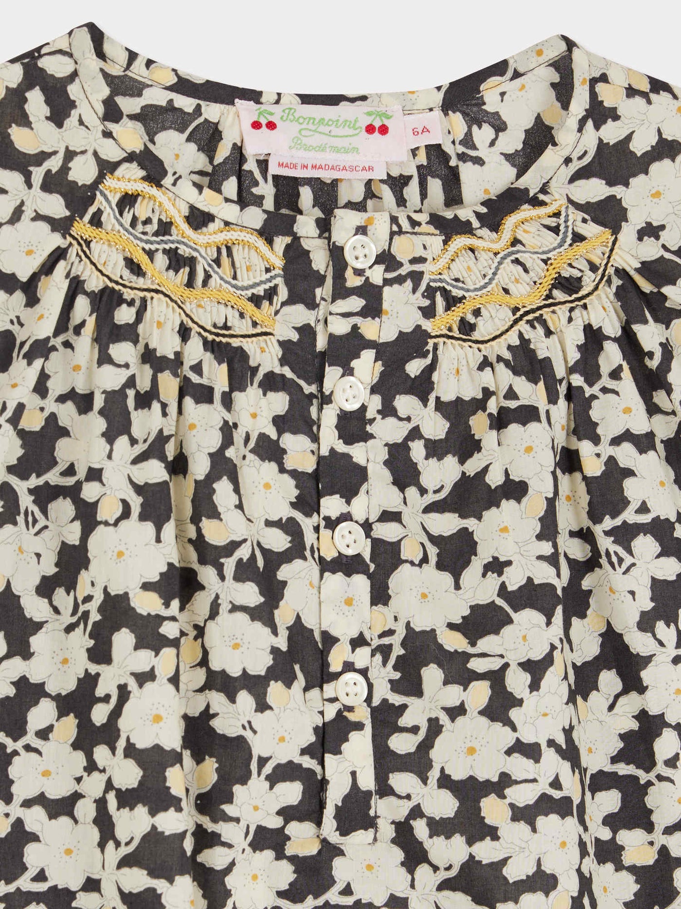 Biancarosa-Bluse aus Liberty-Stoff aus Bio-Baumwolle