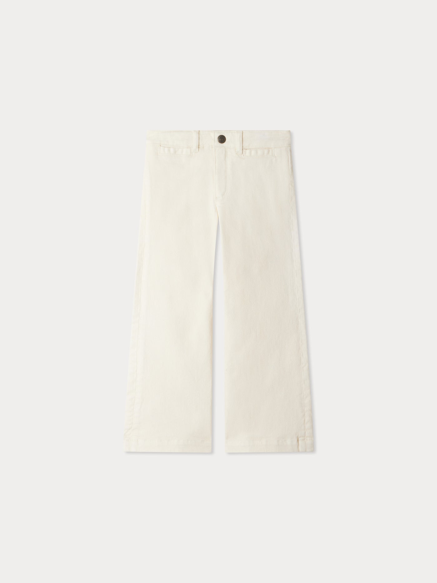 Pantaloni in denim avorio Gersande