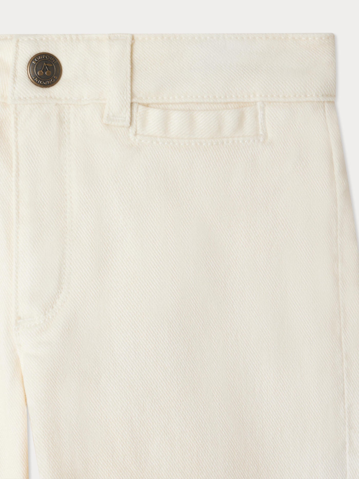Pantaloni in denim avorio Gersande