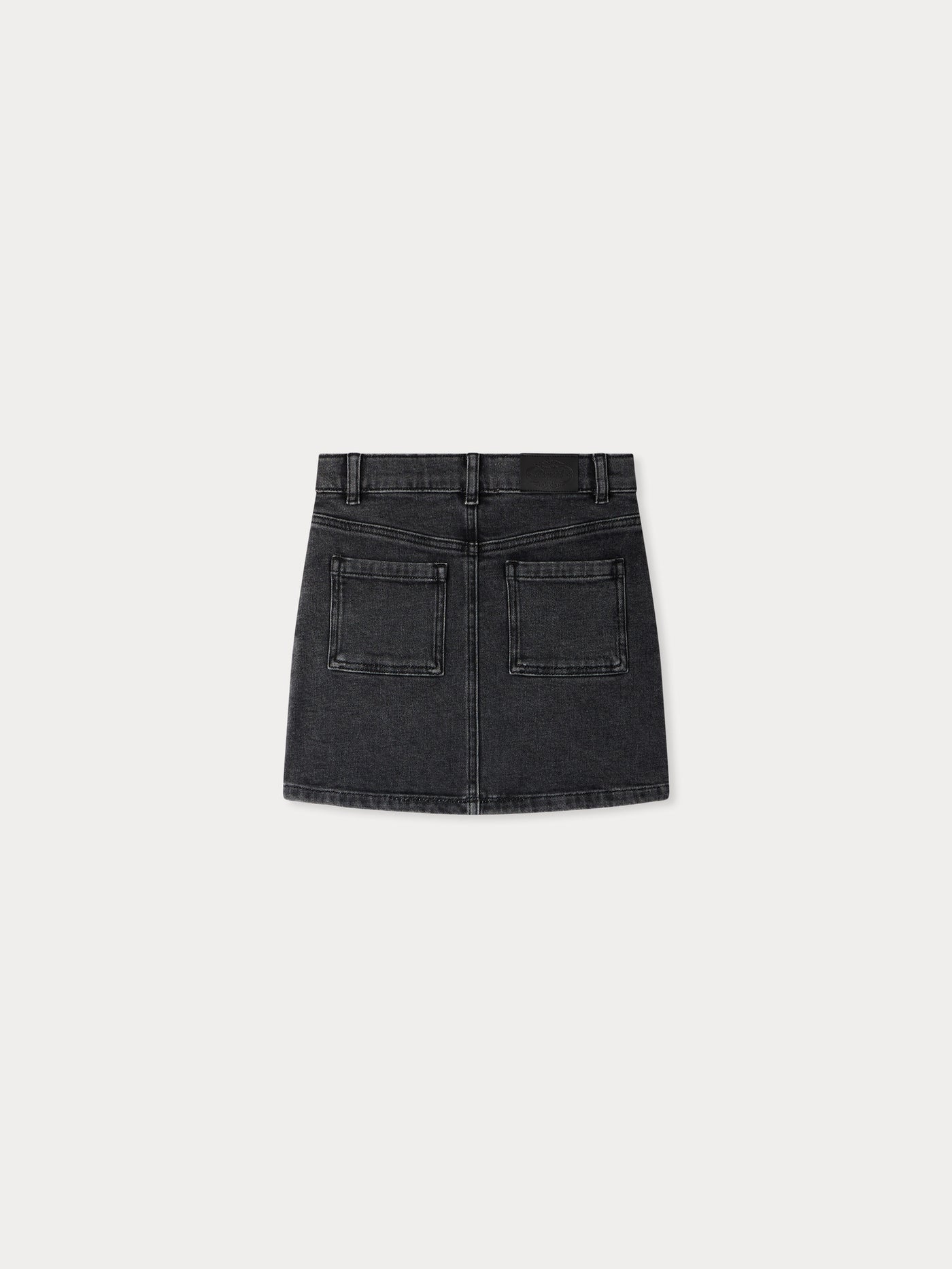 Dexie – Schwarzer Jeansrock aus Bio-Baumwolle