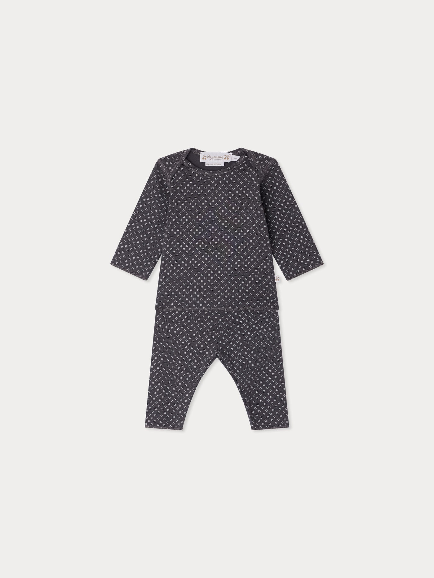 Timi Set with round print in organic cotton