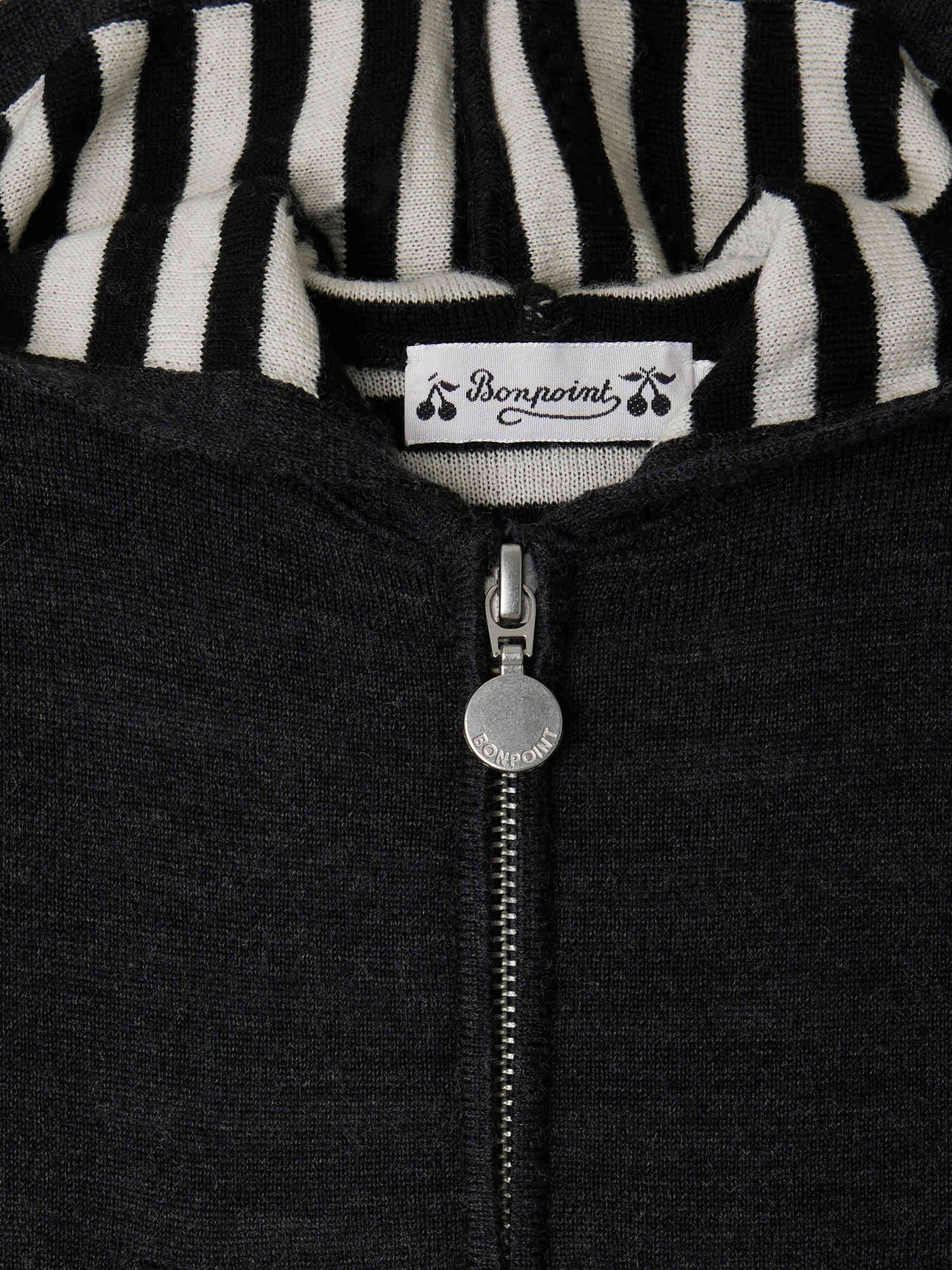 Cardigan con cappuccio Alexandros a righe