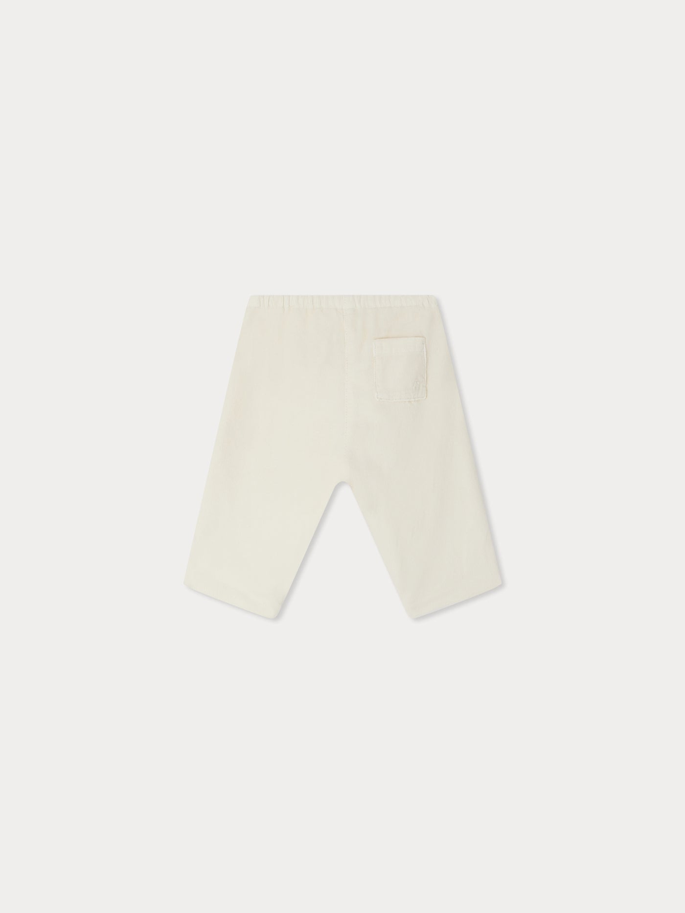 Pantalon Dandy en velours ivoire en coton biologique