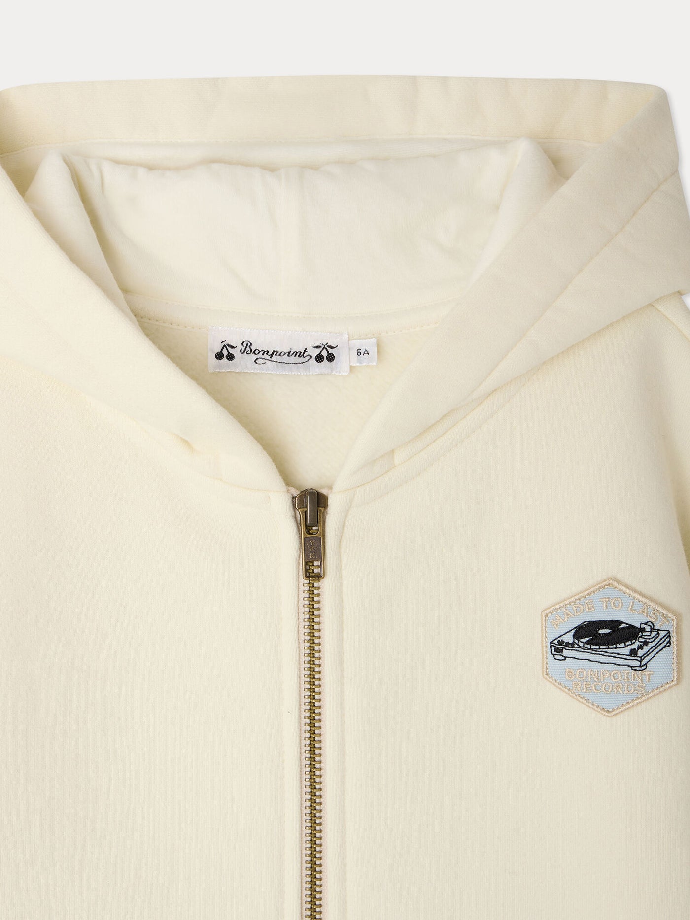 Elroy Hoodie aus ecrufarbener Bio-Baumwolle