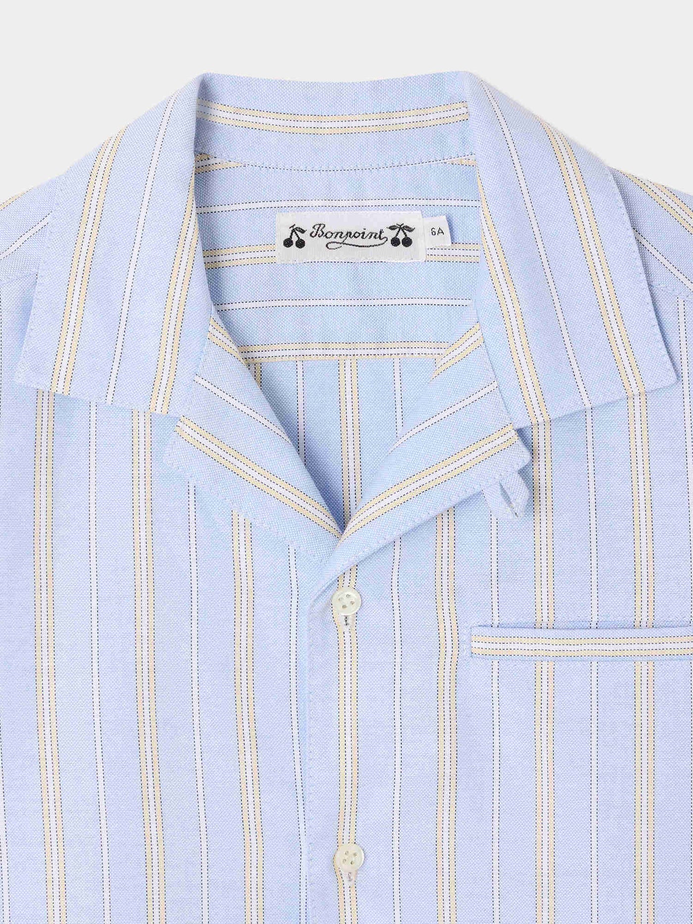 Camisa Mael a rayas de algodón orgánico