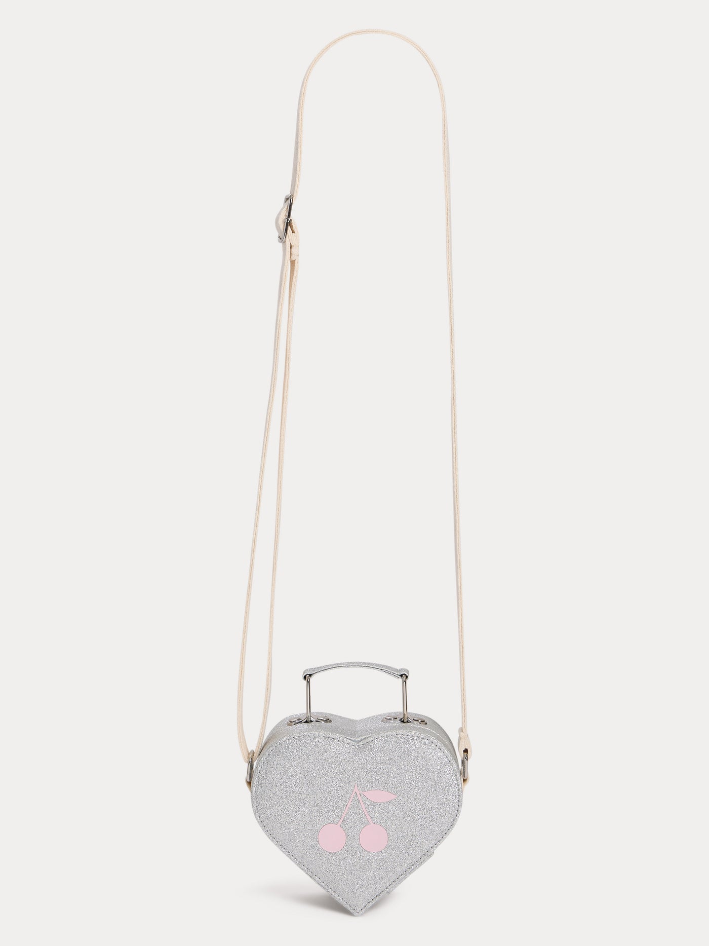 Sac cœur Mariha à paillettes argentées