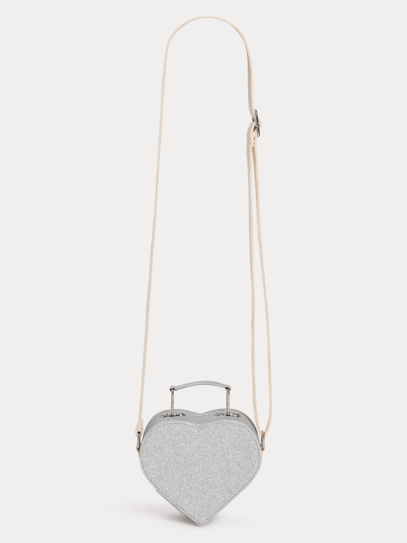 Sac cœur Mariha à paillettes argentées