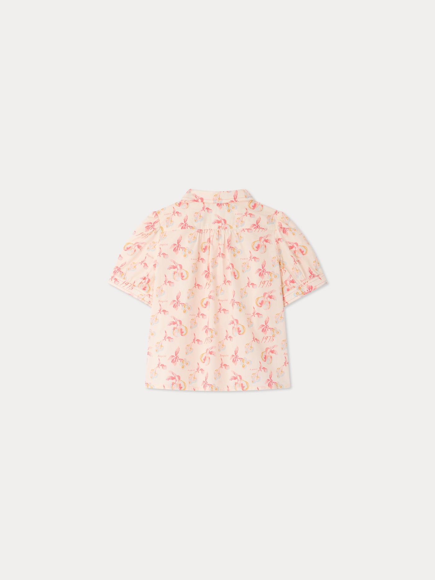 Blouse Mathilda imprimée cerises en coton biologique