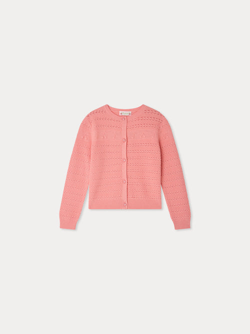 Cardigan Mia à motifs cerises et notes de musique