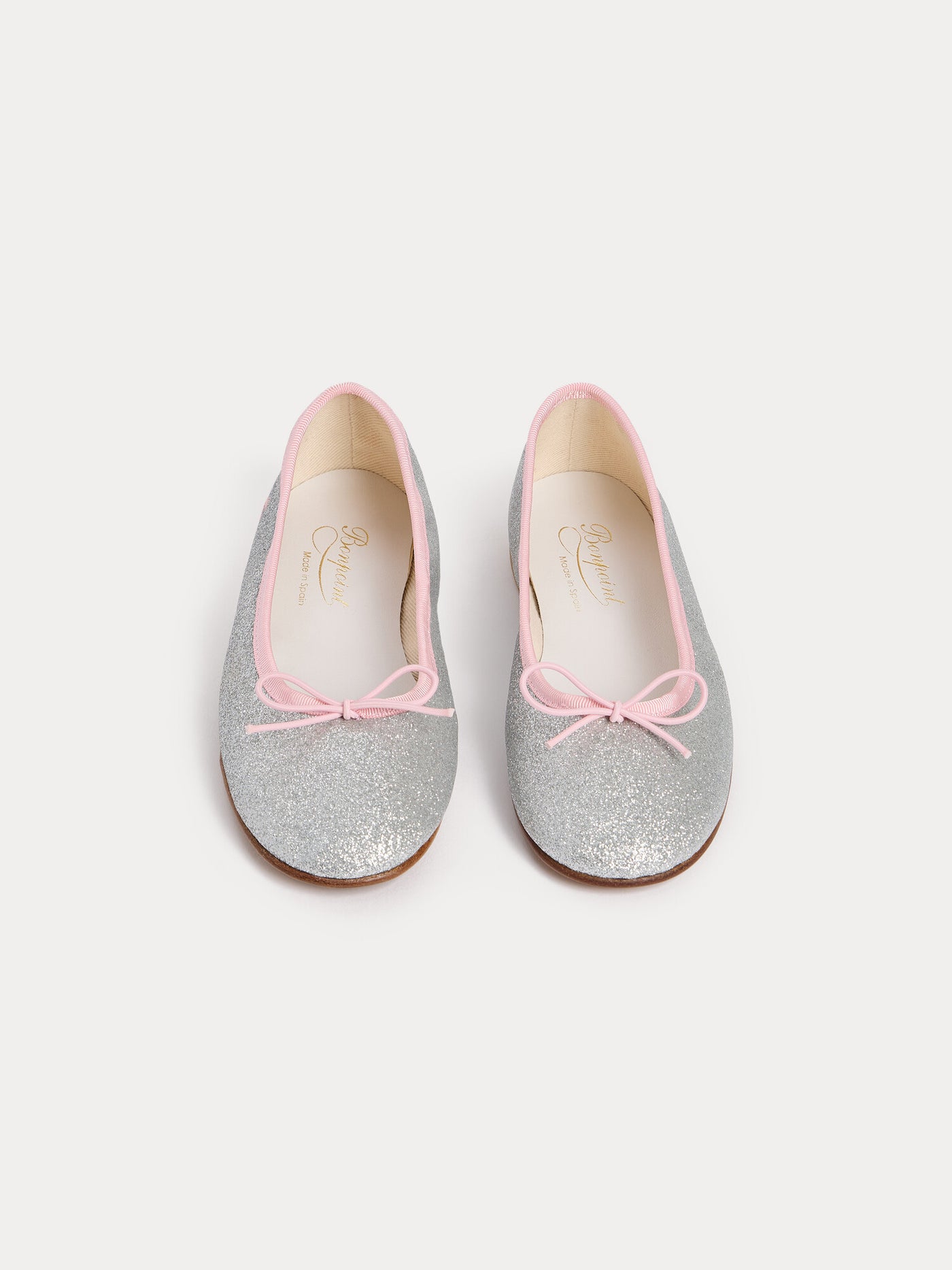 Ballerines Lisa à paillettes argentées