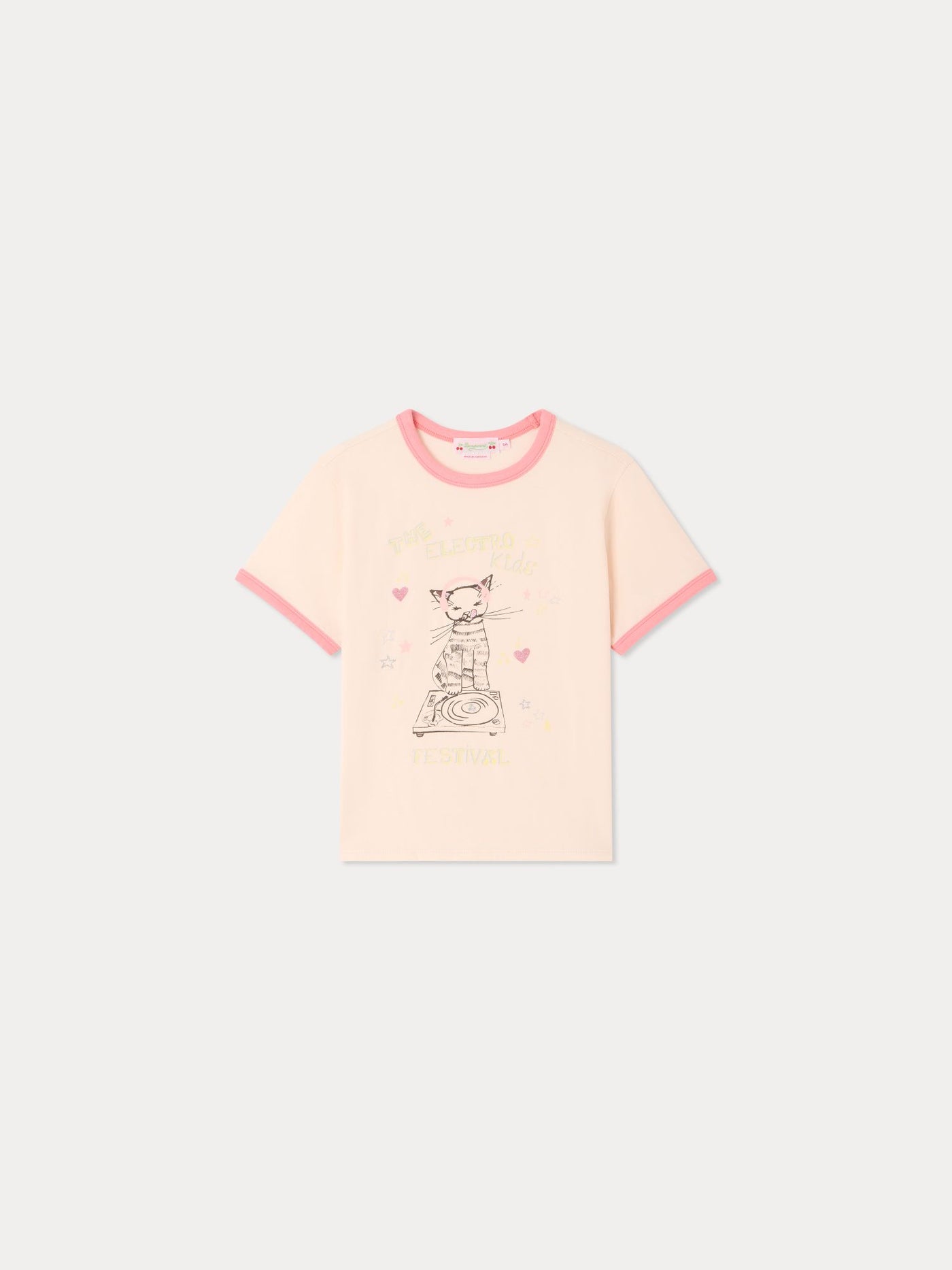 Akiva DJ Katzenprint-T-Shirt aus Bio-Baumwolle