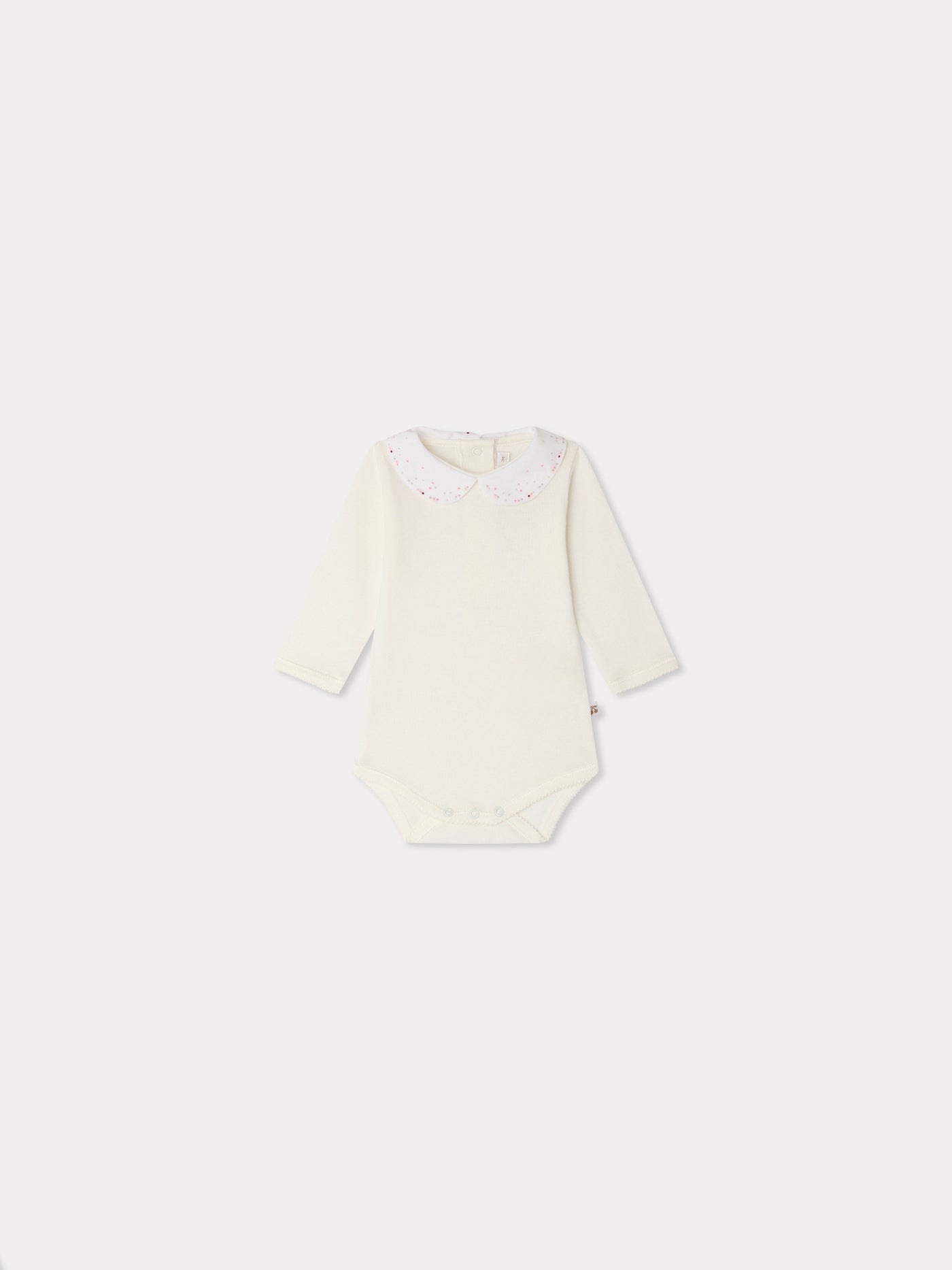 Cygne Body aus Bio-Baumwolle mit handgestickten Punkten