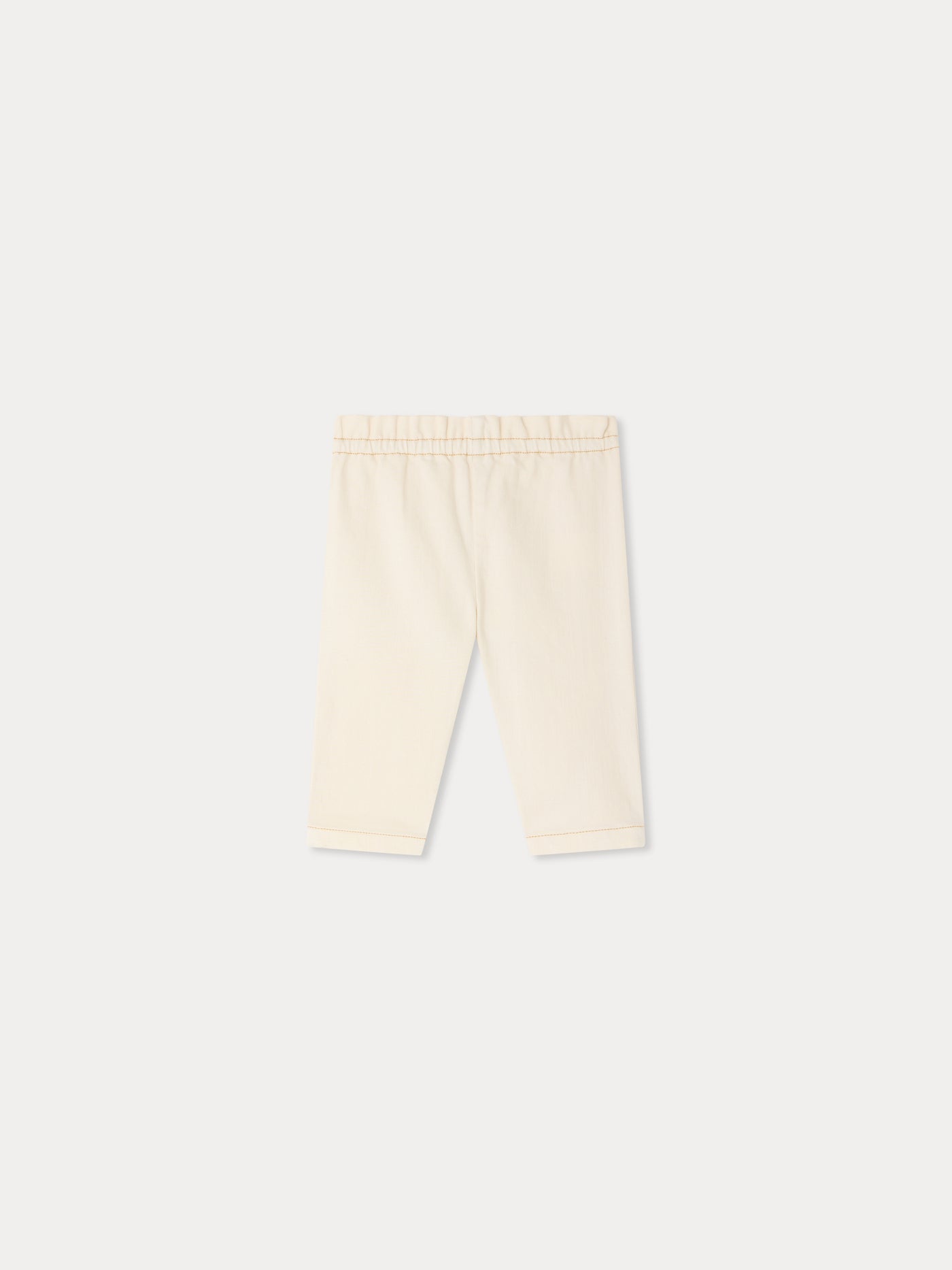 Luciole Baby-Jeanshose mit Kirschstickerei aus Bio-Baumwolle