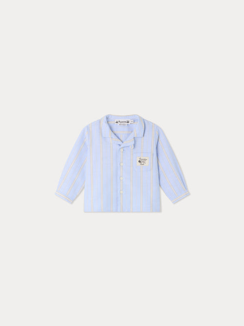 Camisa de bebé Maxime con rayas en algodón orgánico