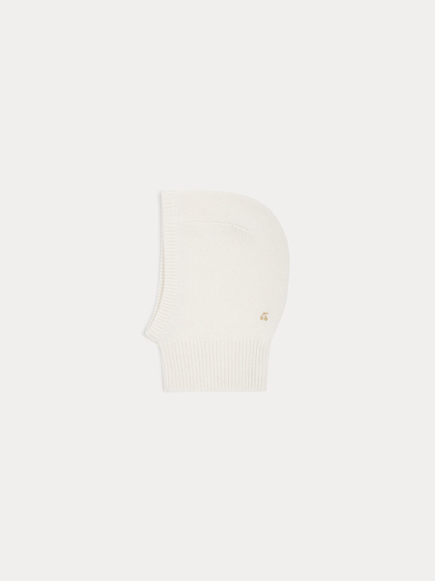 Cagoule bébé blanc lait