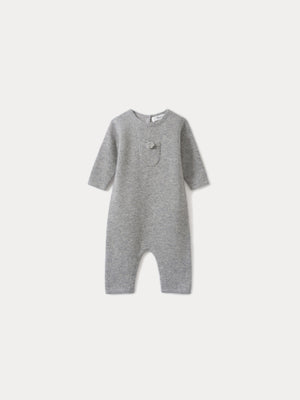 Baby-Spielanzug meliert grau