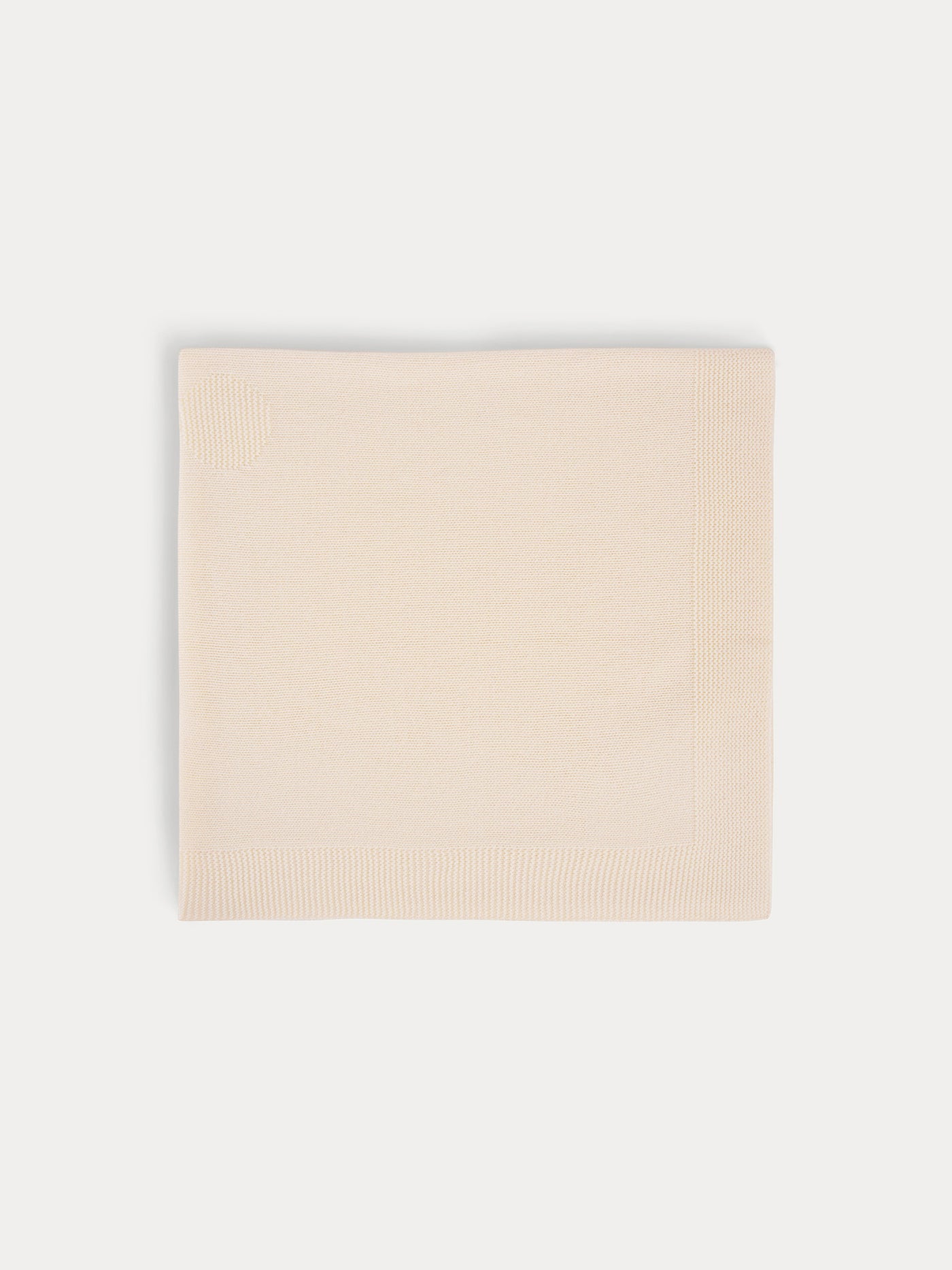 Couverture en cachemire blanc lait