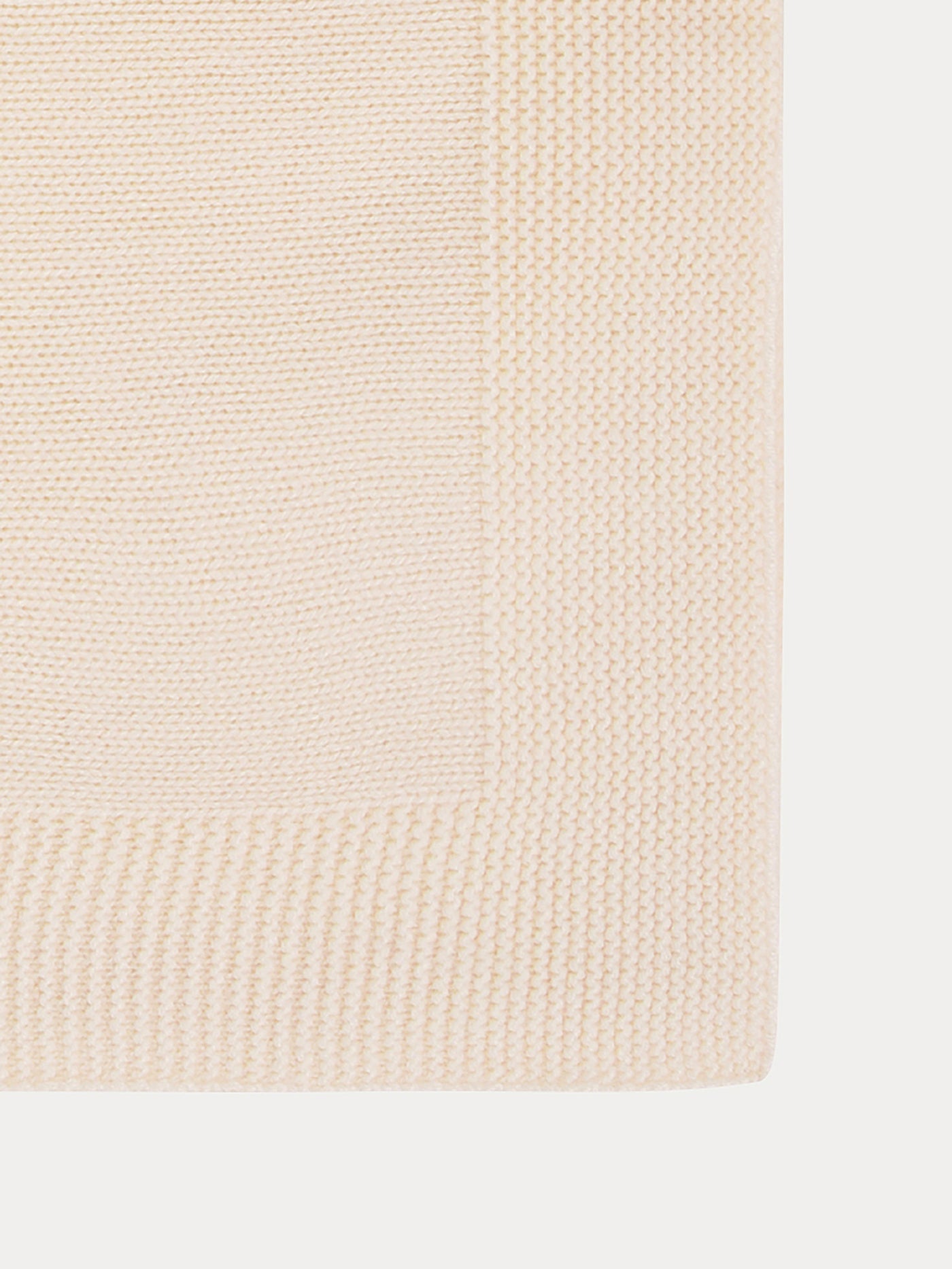 Couverture en cachemire blanc lait