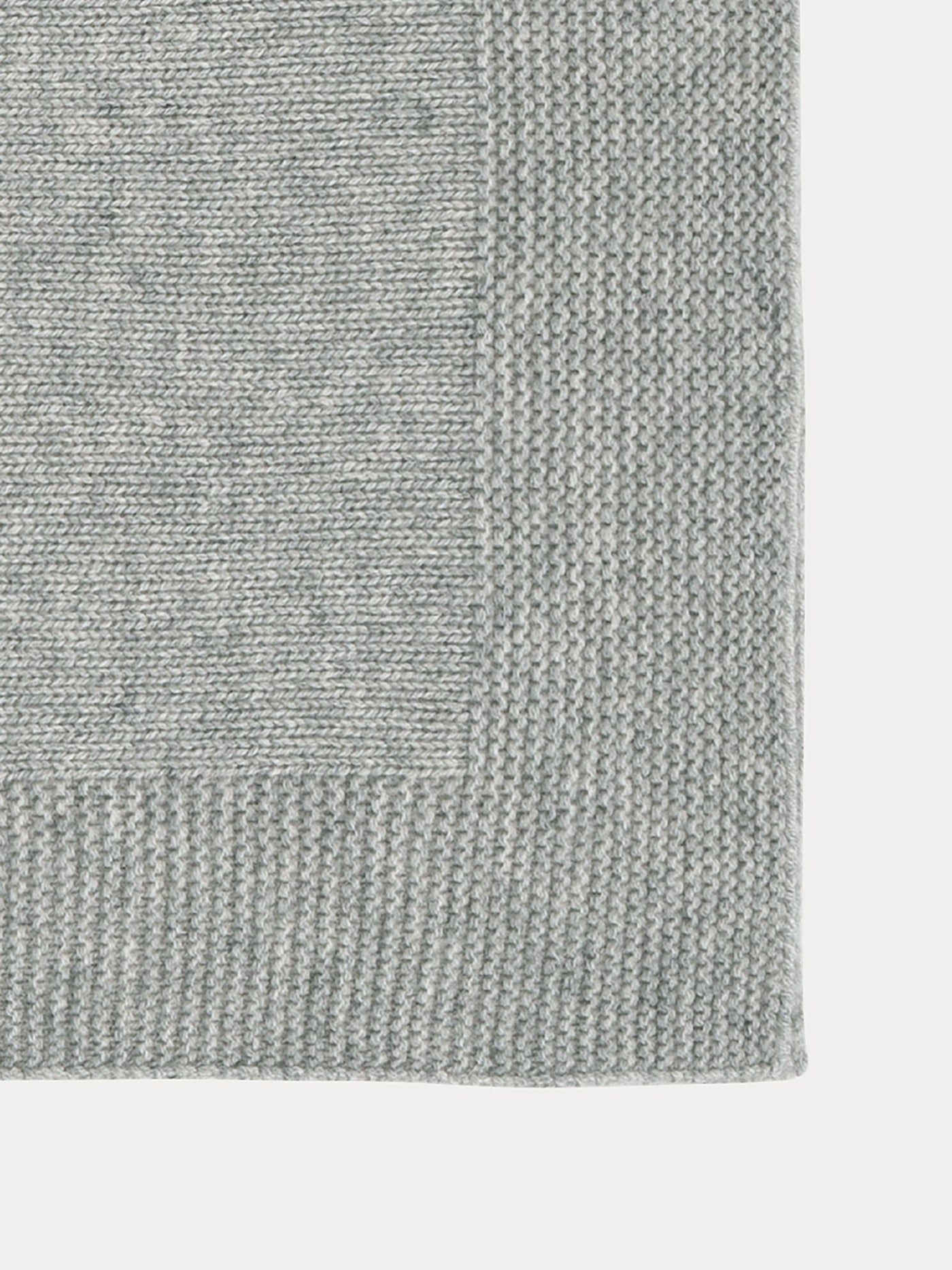 Couverture en cachemire gris chiné
