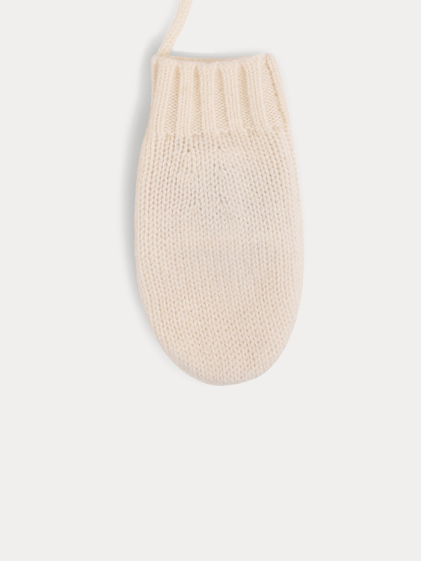 Moufles bébé blanc lait
