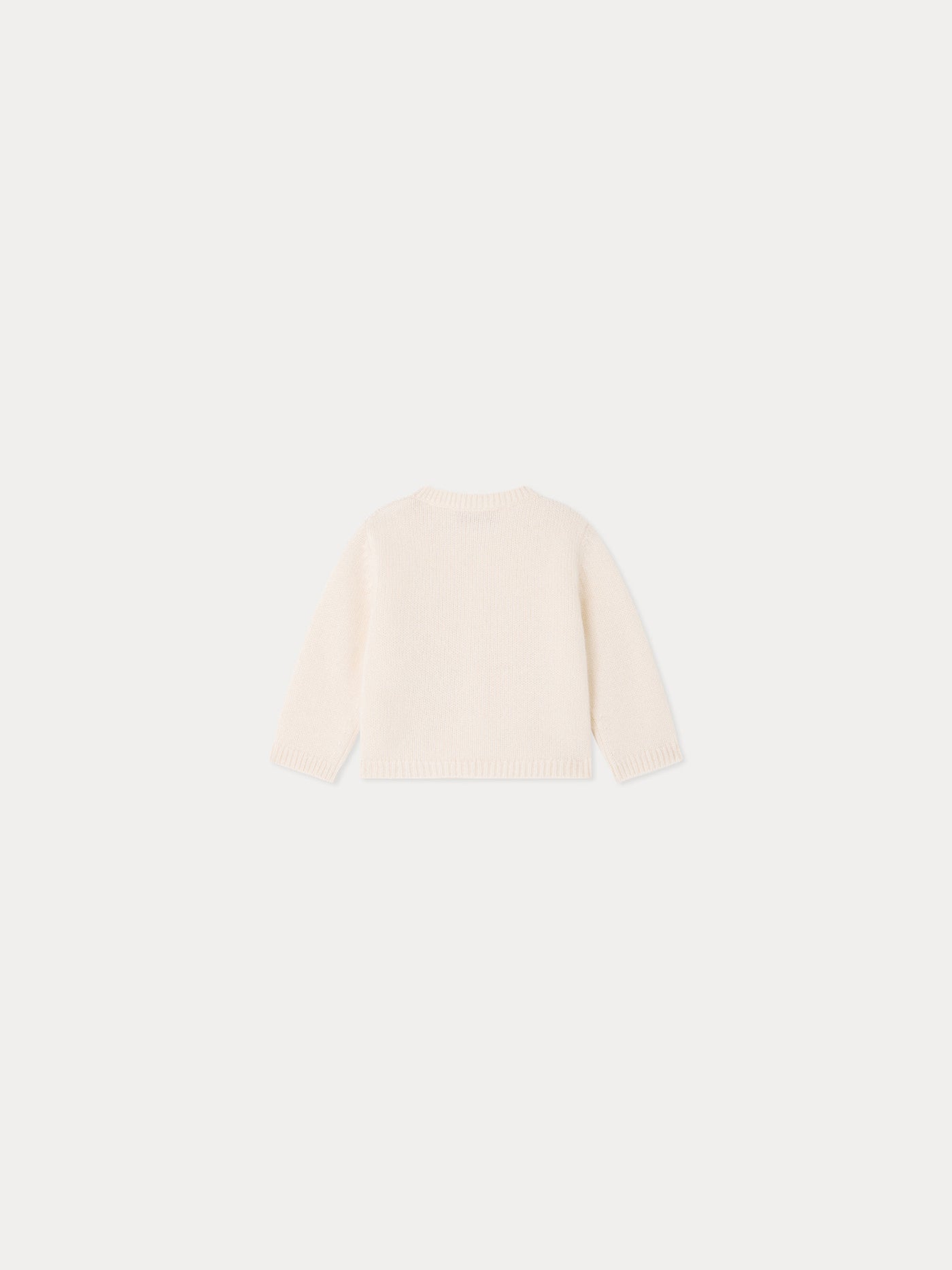 Cardigan Baby in cashmere bianco latte