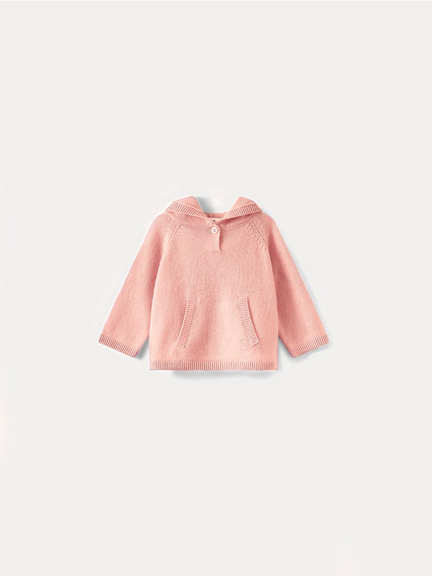 Pull en cachemire bébé rose fané