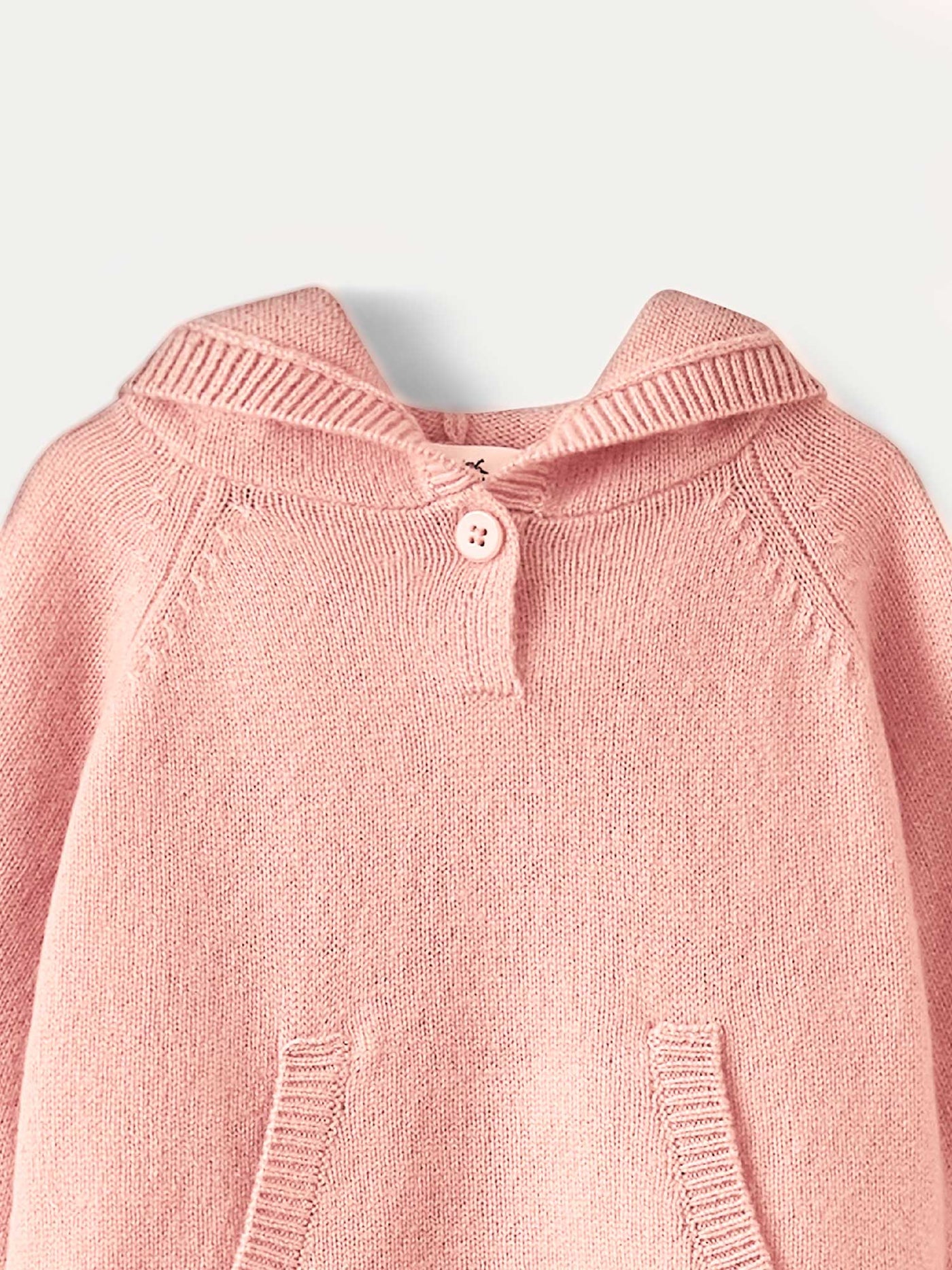 Pull en cachemire bébé rose fané