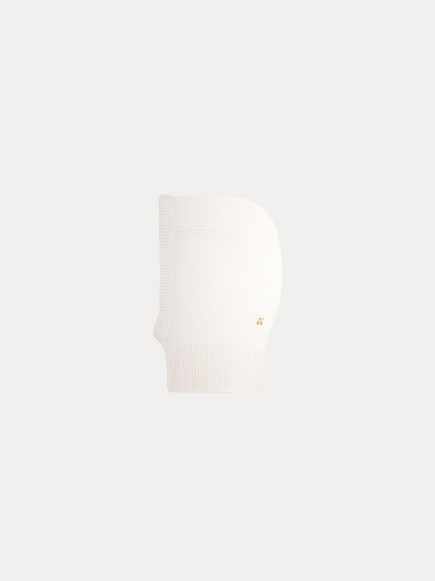 Cagoule en cachemire fille blanc lait