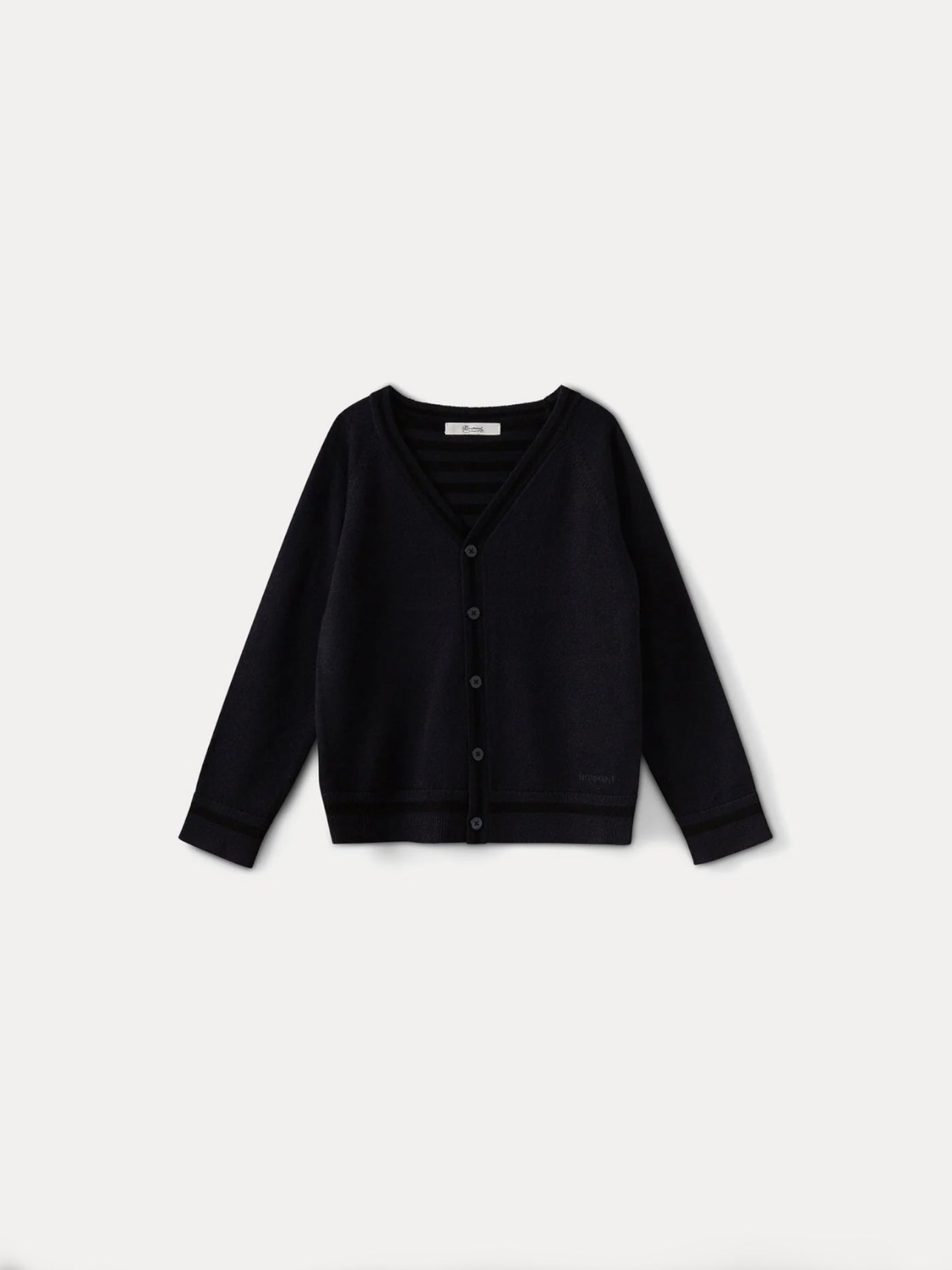 Jungen Strickjacke aus Merinowolle navy