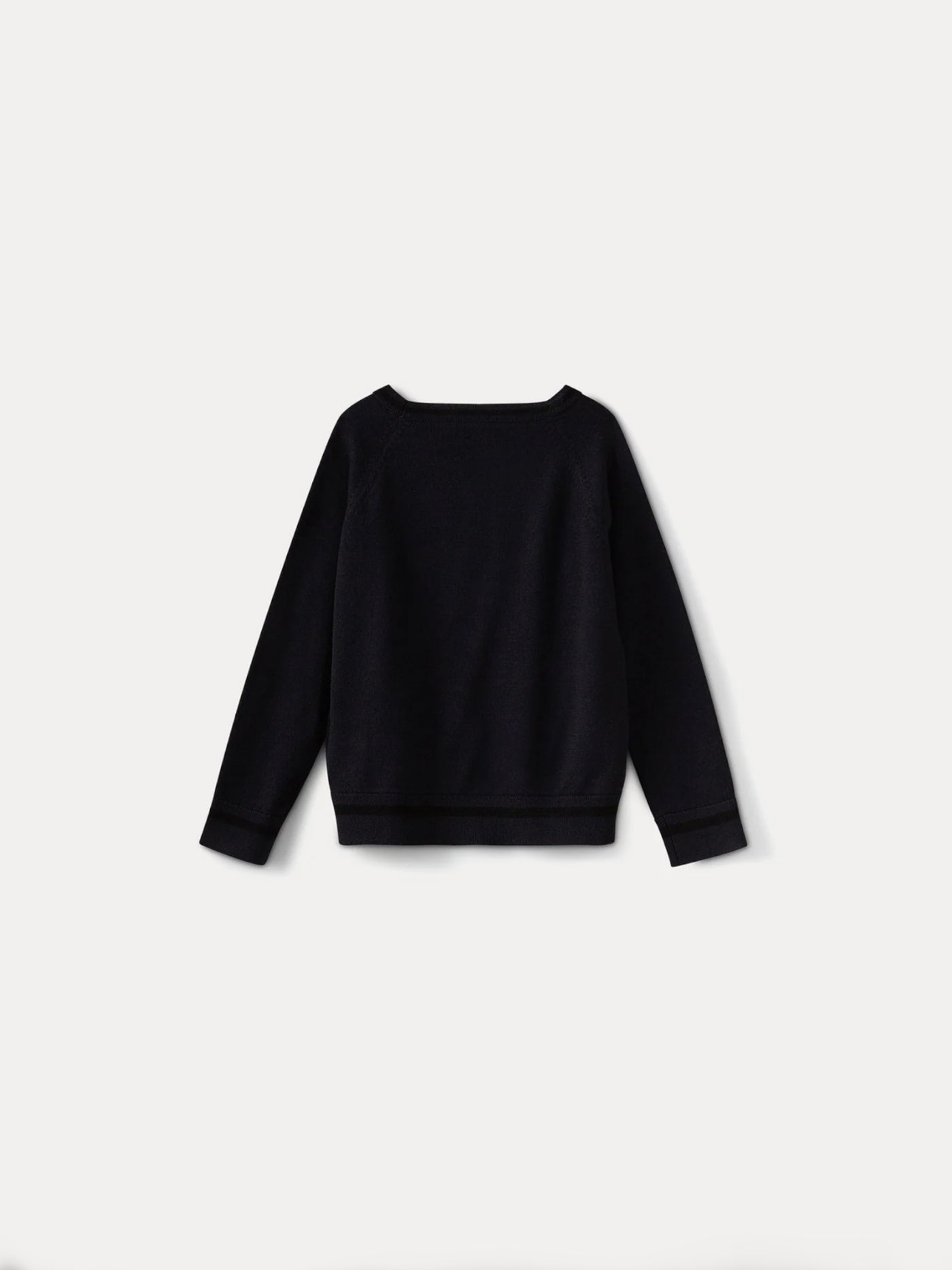 Jungen Strickjacke aus Merinowolle navy