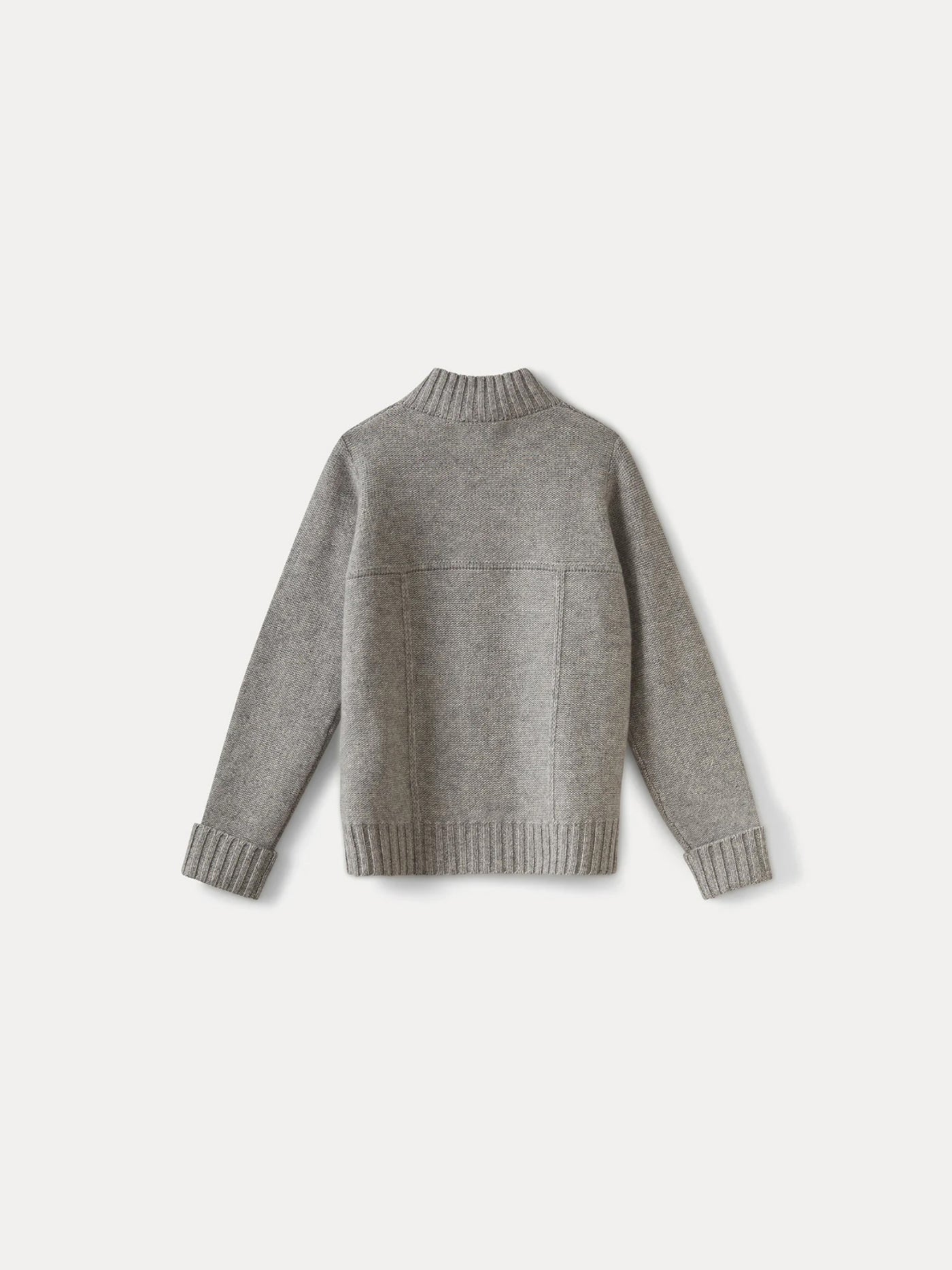 Jungen-Kaschmir-Cardigan, grau meliert